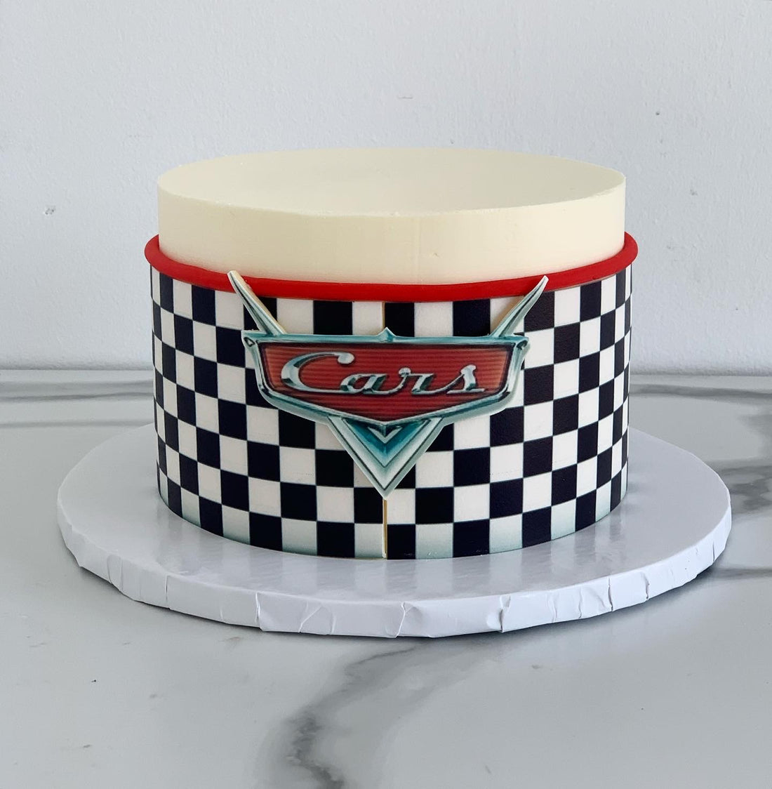 Race Car on Buttercream