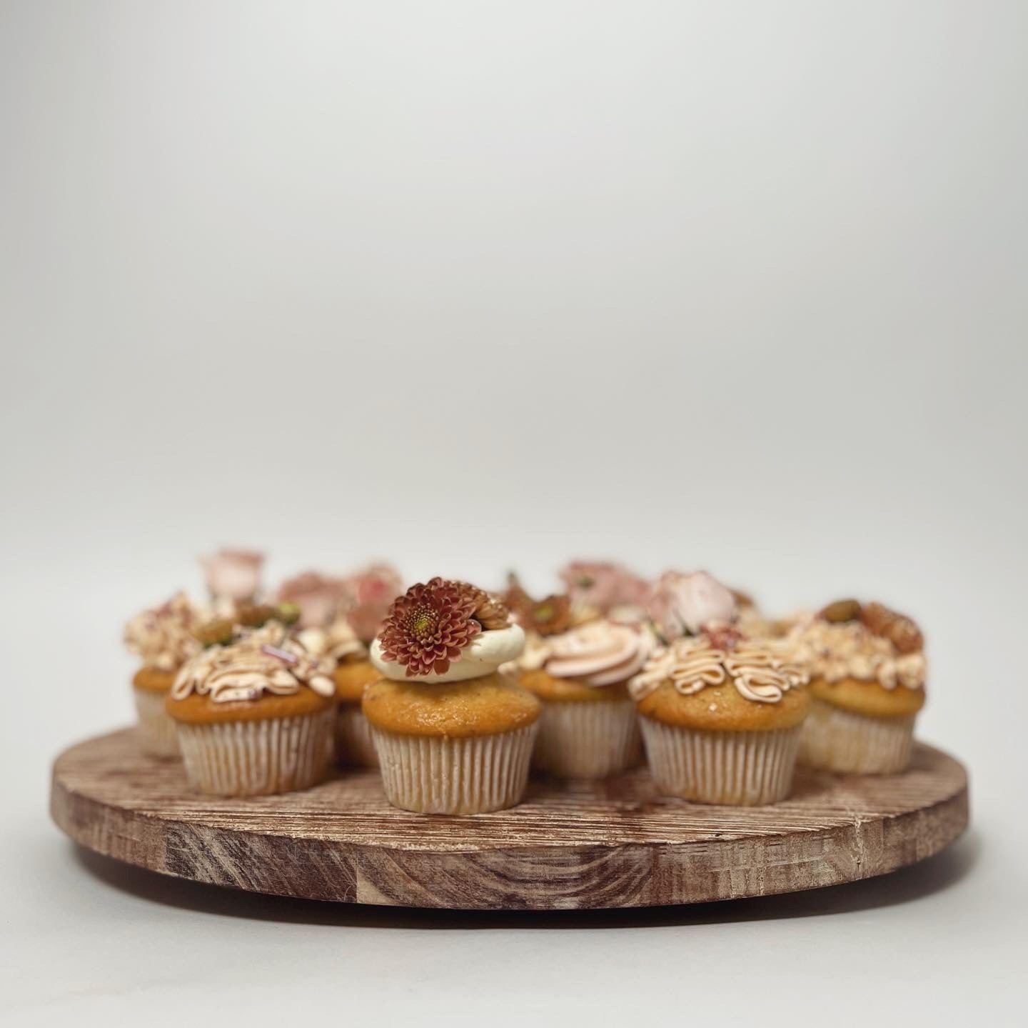 Fresh Flower Cupcakes