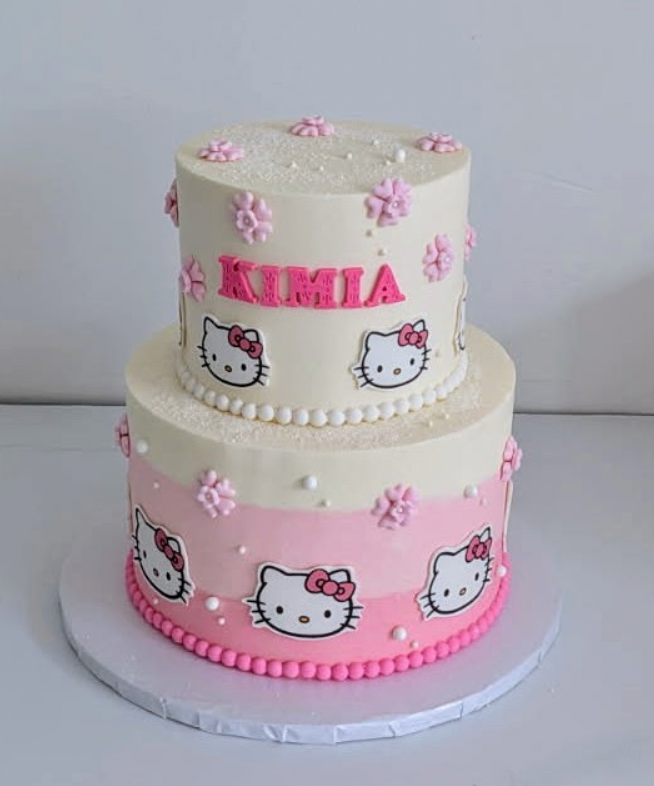 Hello Kitty Edible Print on Buttercream