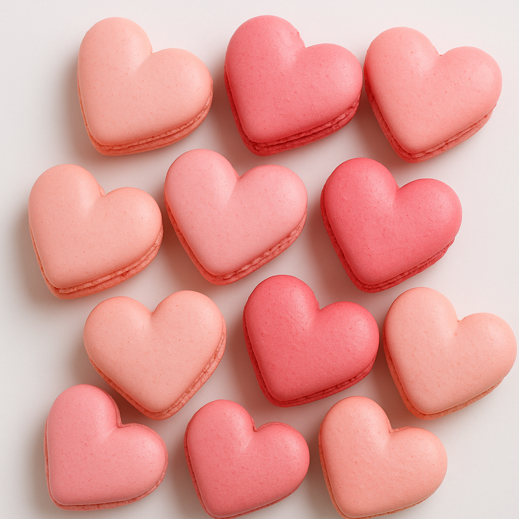 Heart Macarons