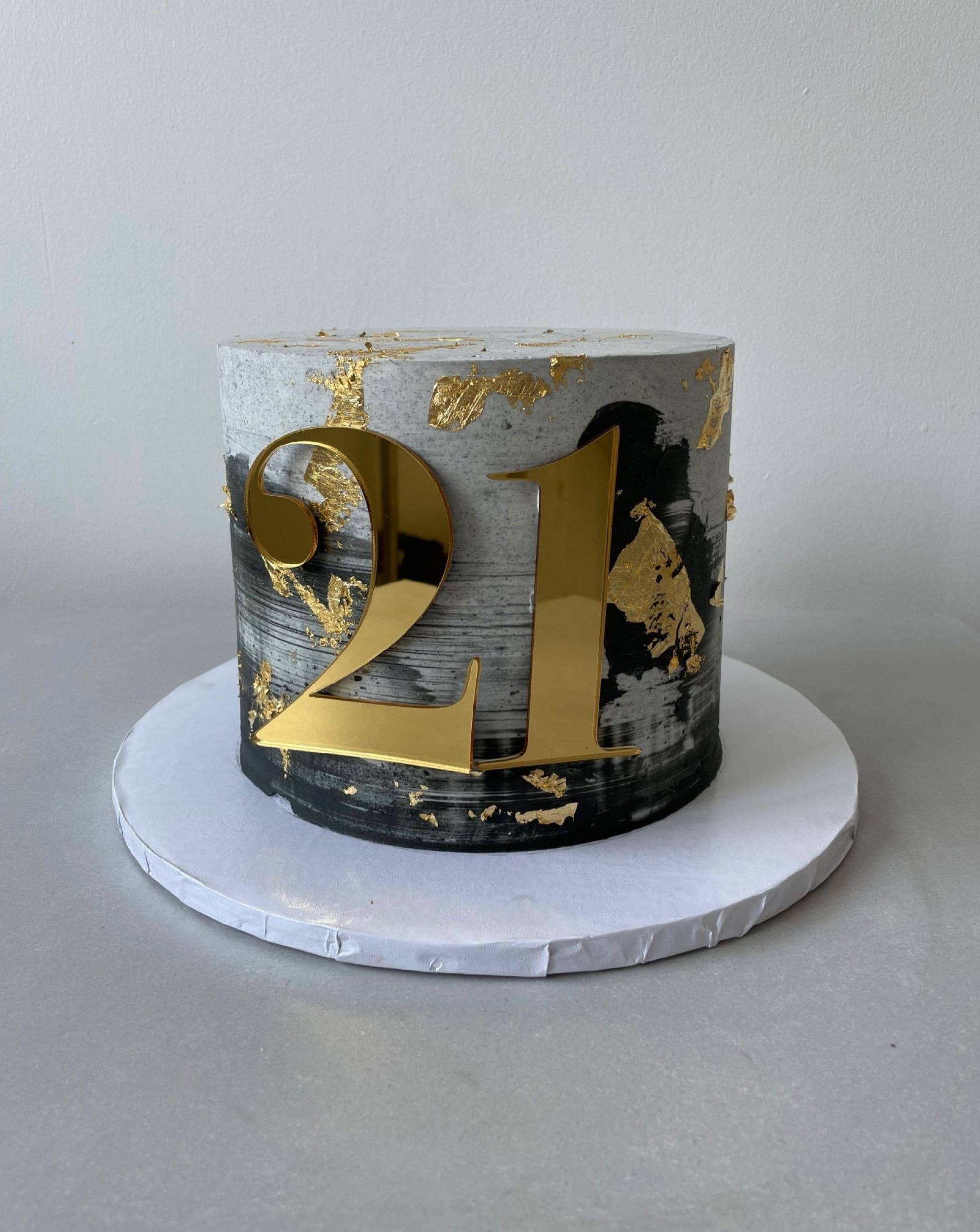 Abstract buttercream art cake - custom cake