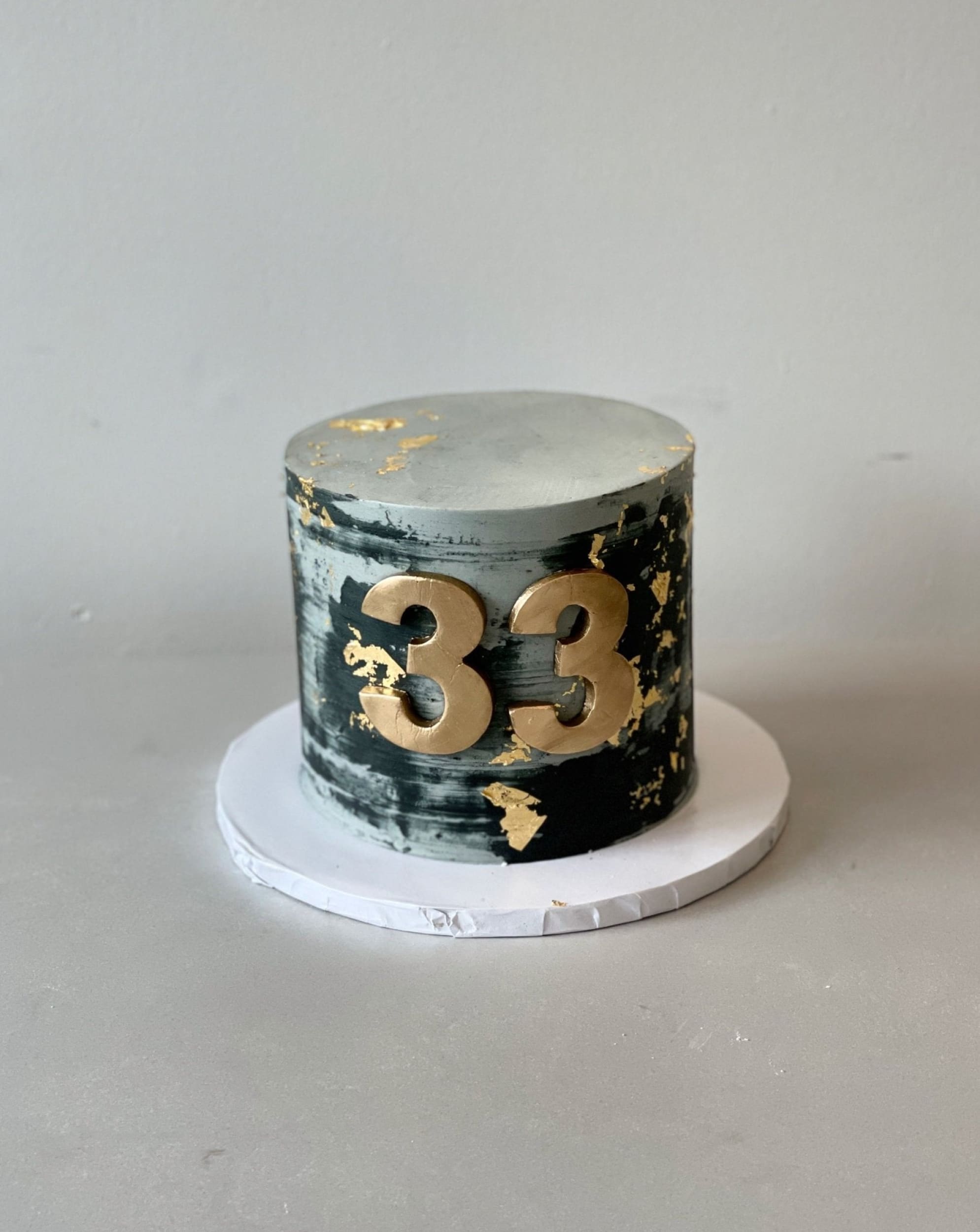 Abstract buttercream art cake - custom cake