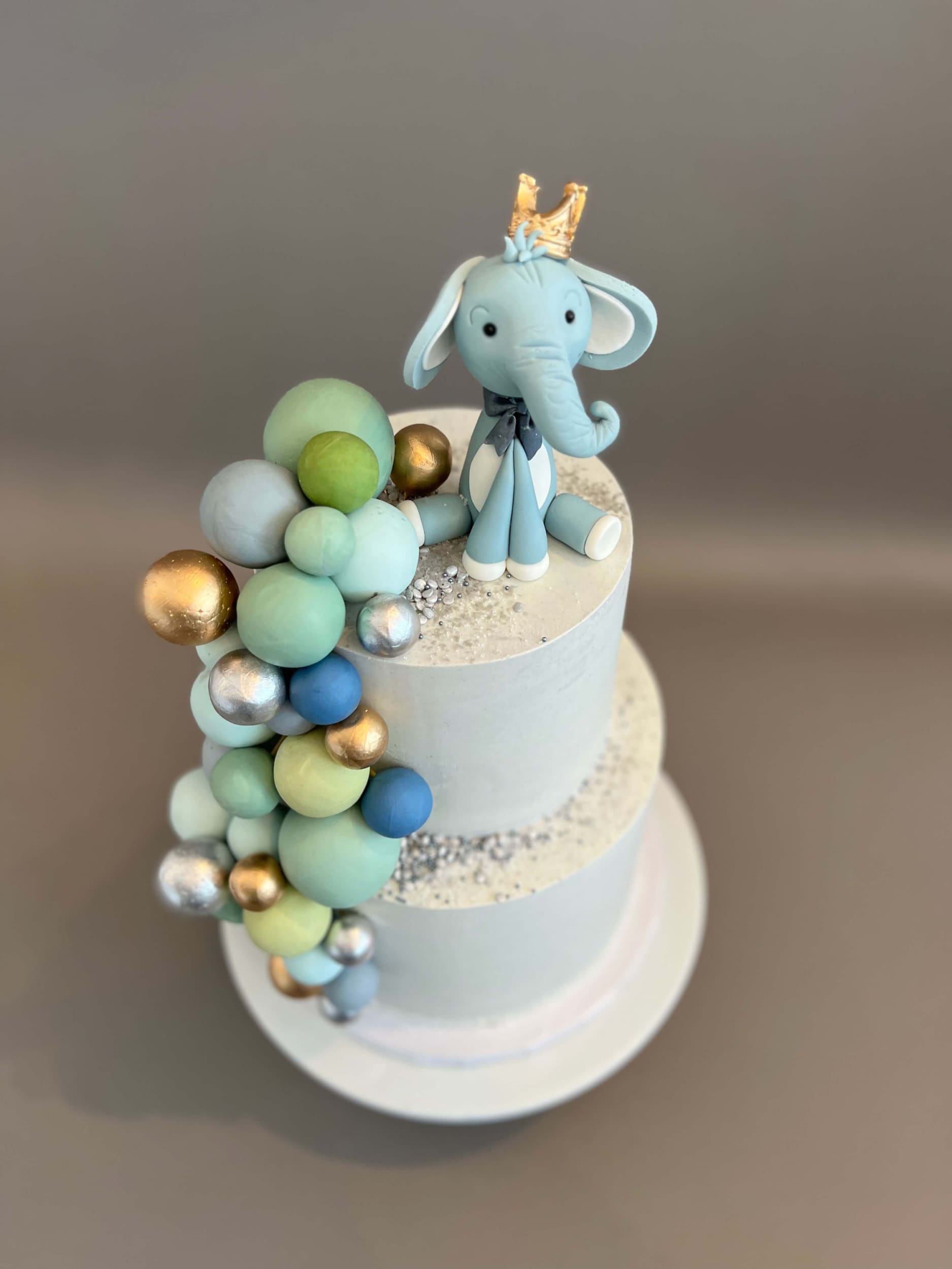 Animals & spheres - custom cake