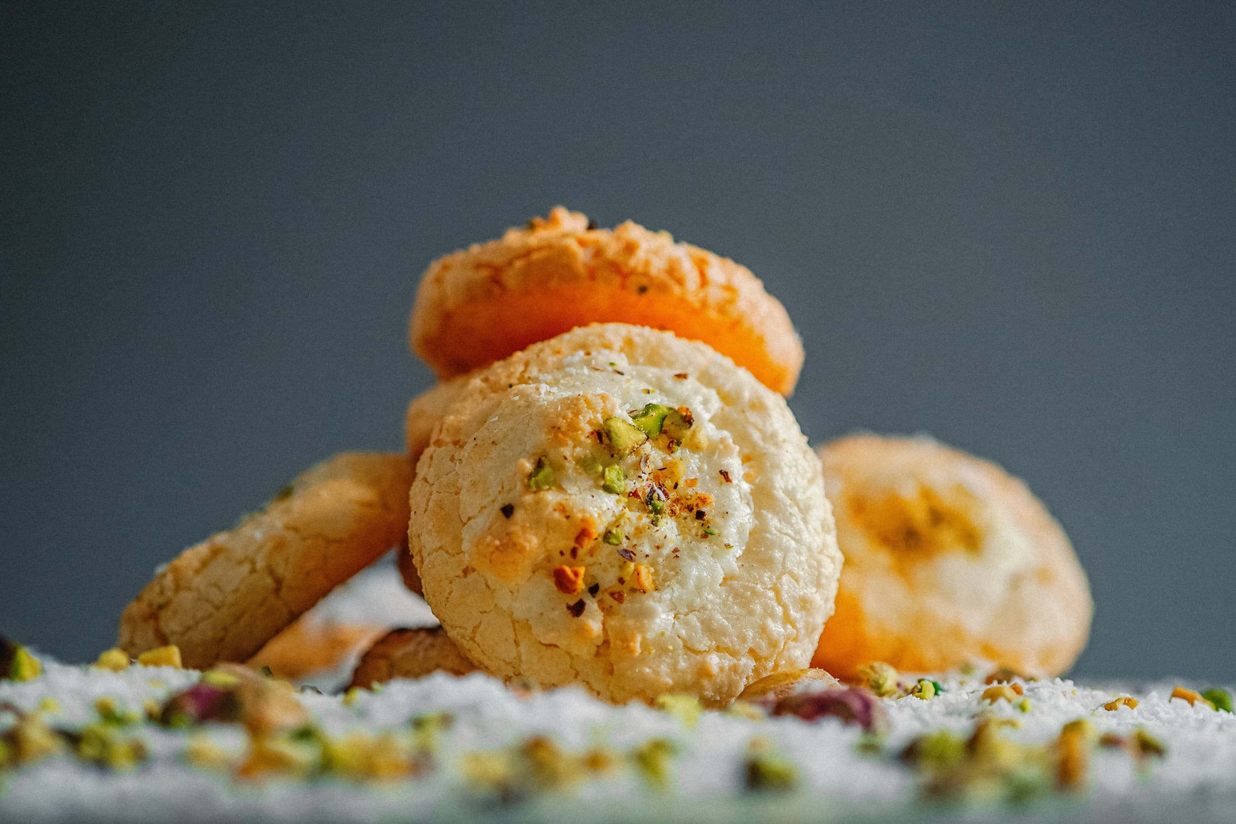 Assorted trio (walnut coconut almond cookies) - شیرنی گردوی نارگیلی بادامی - cookie