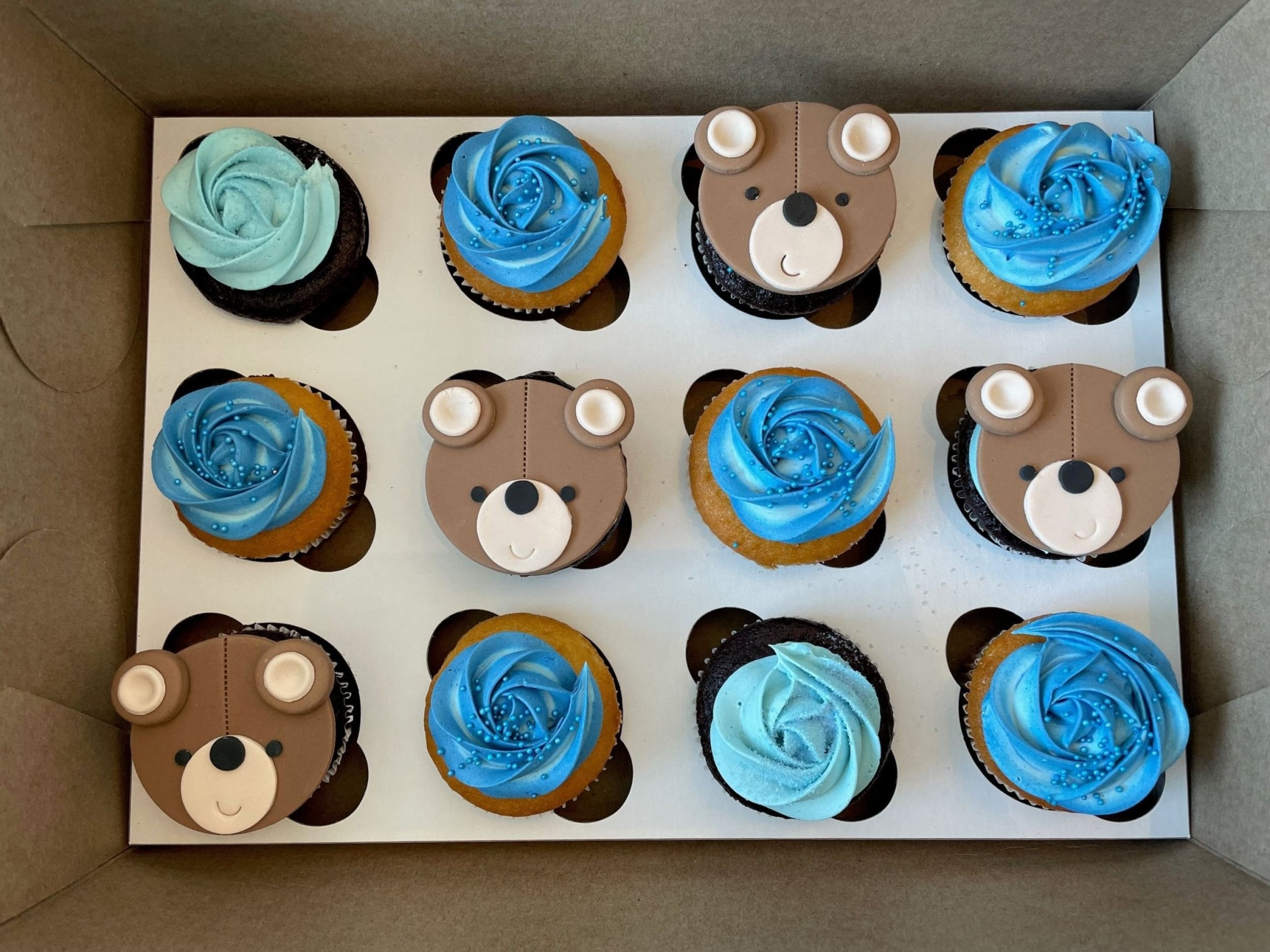 Bear face cupcake - cupcake