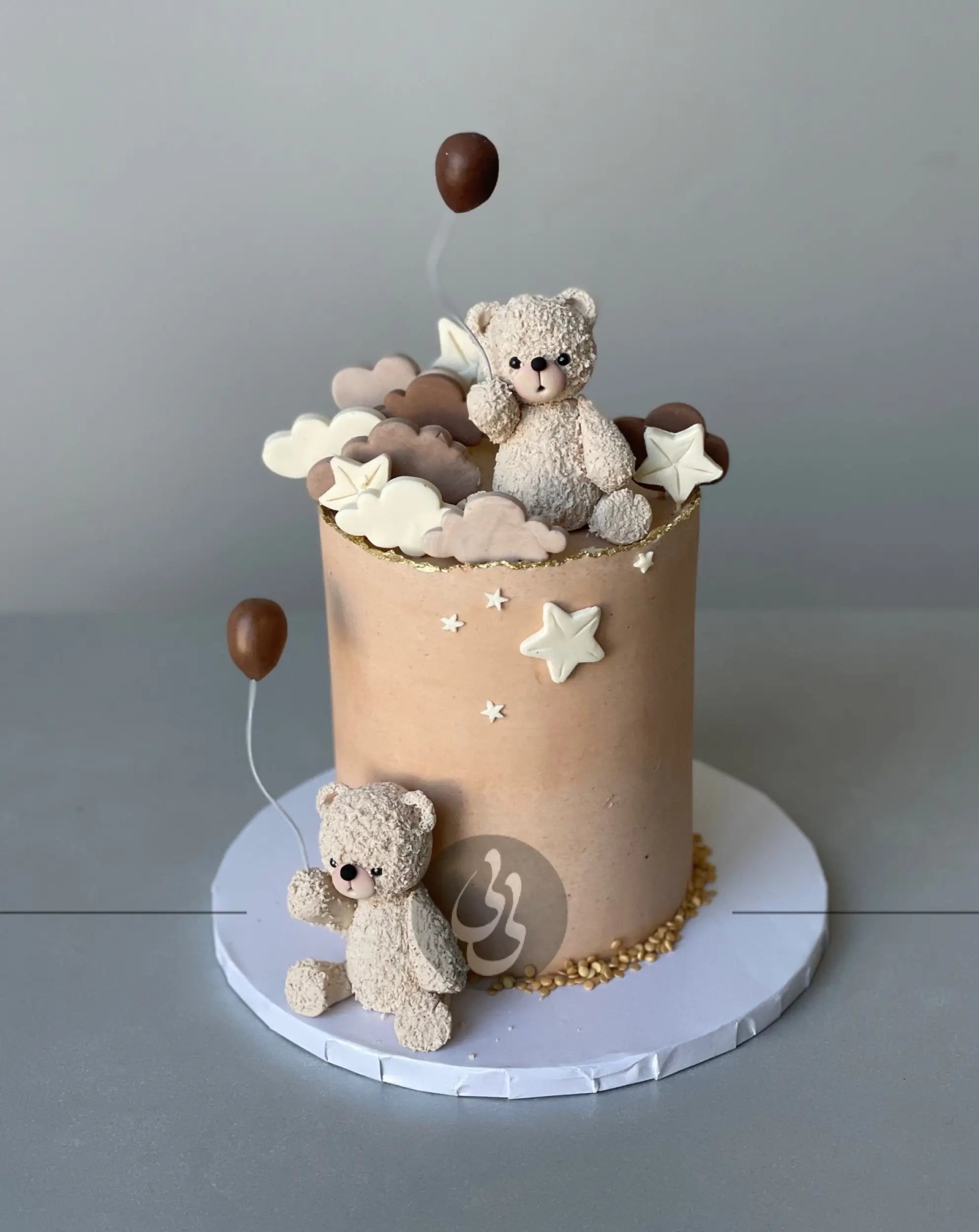 Bears in the clouds - custom cake