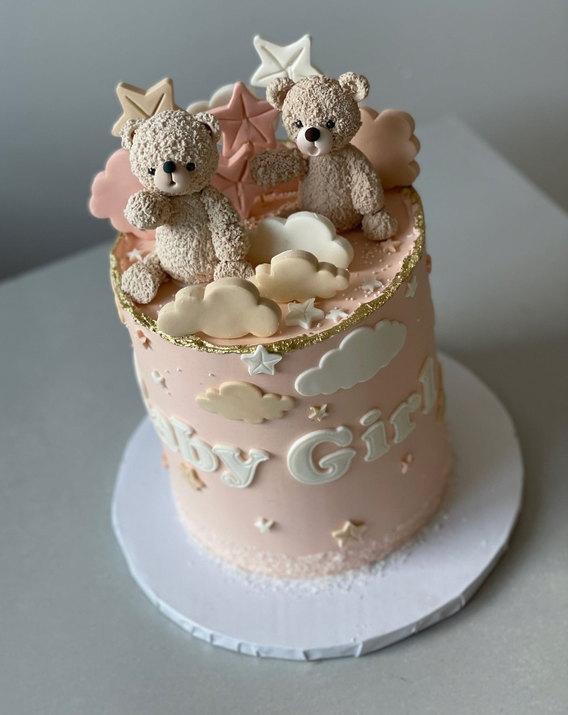 Bears in the clouds - custom cake