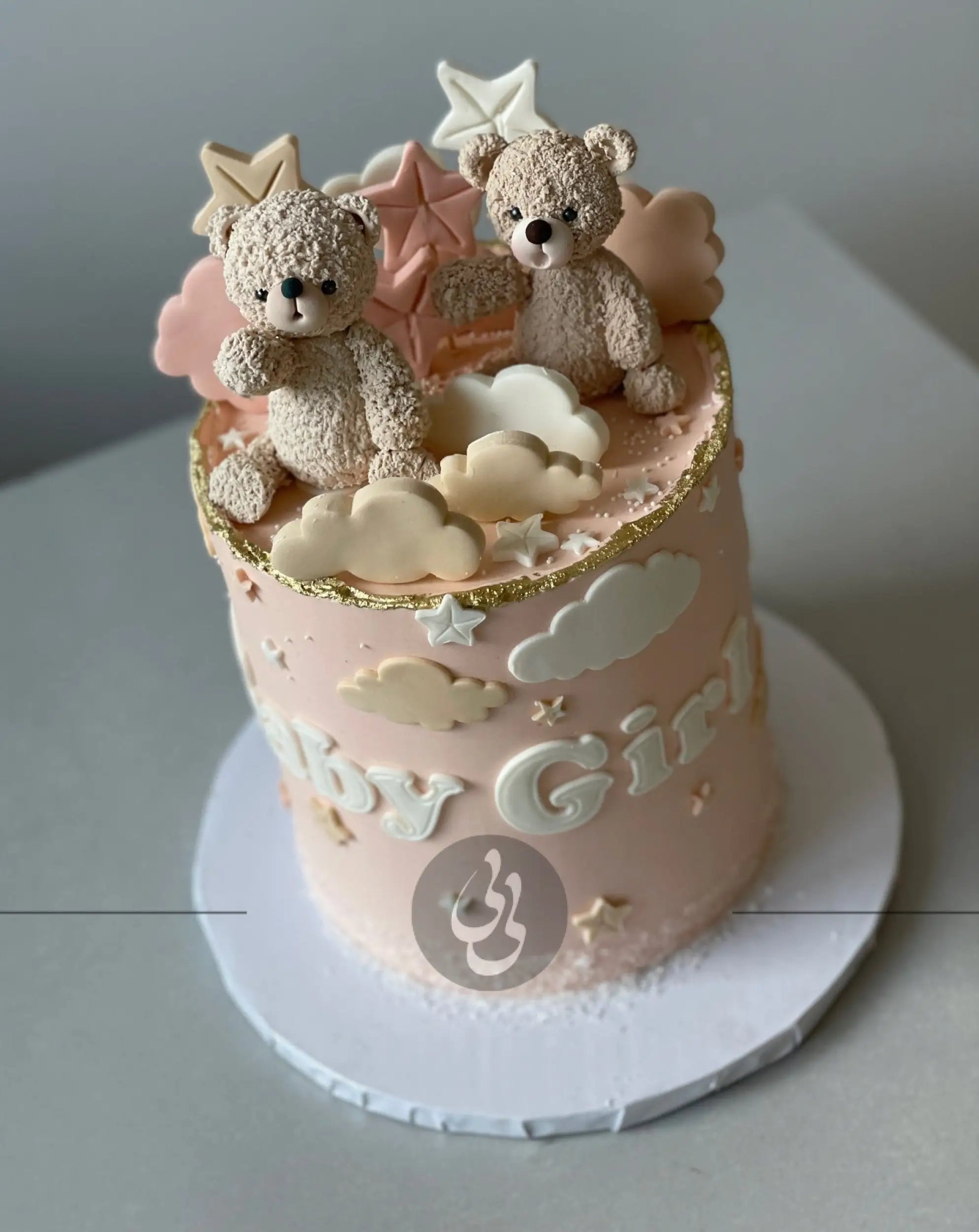Bears in the clouds - custom cake