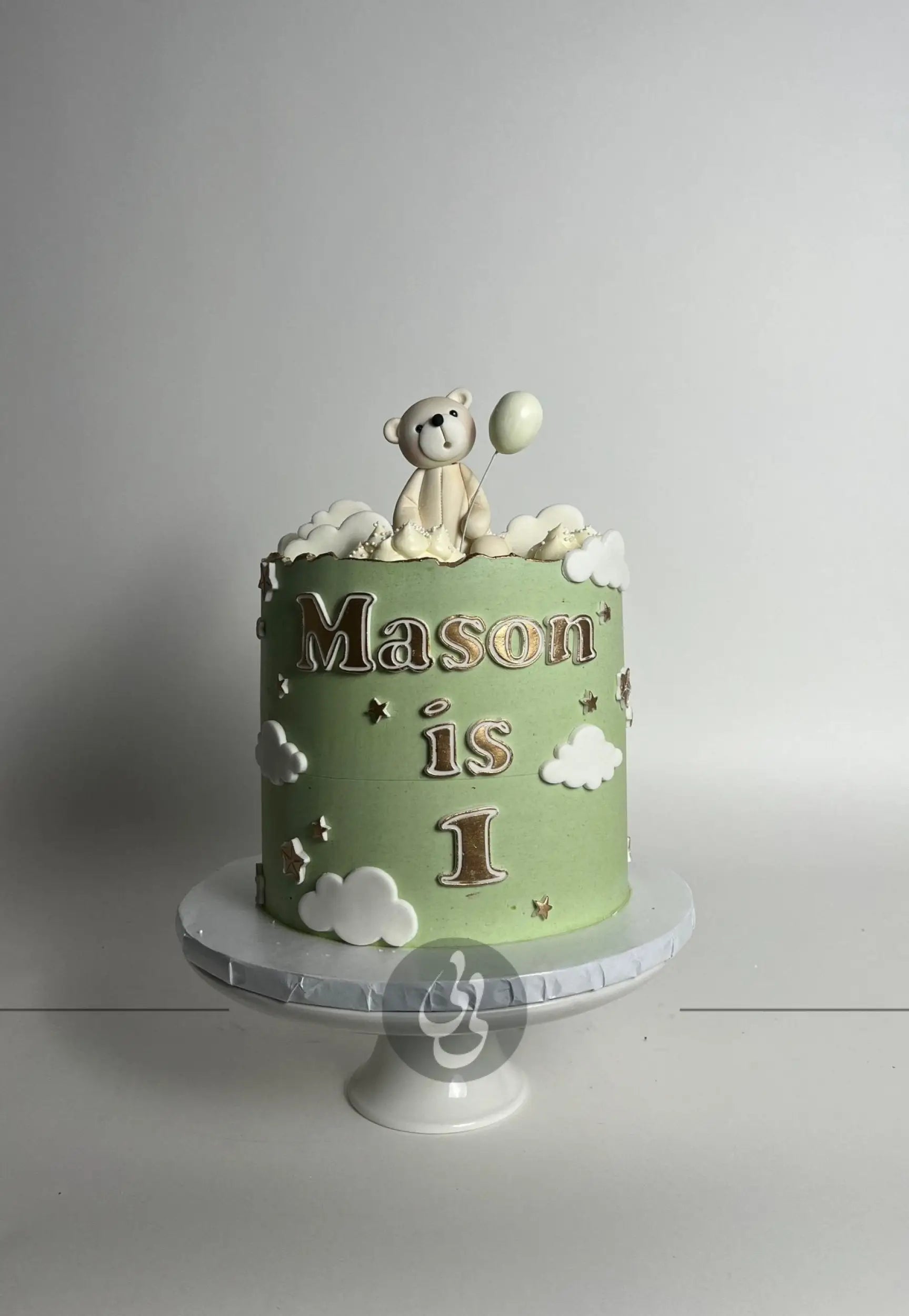 Bears in the clouds - custom cake