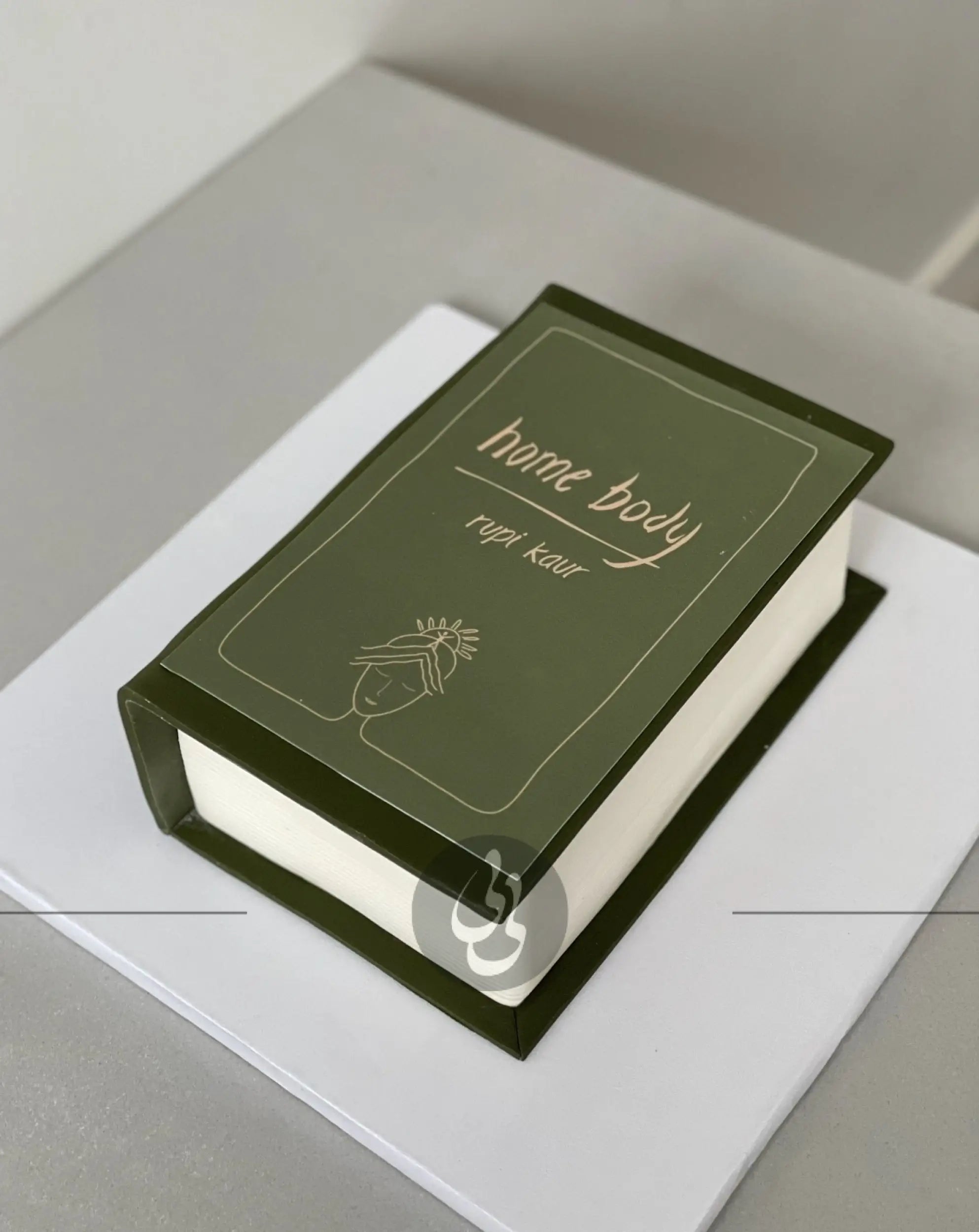 Book in fondant - custom cake