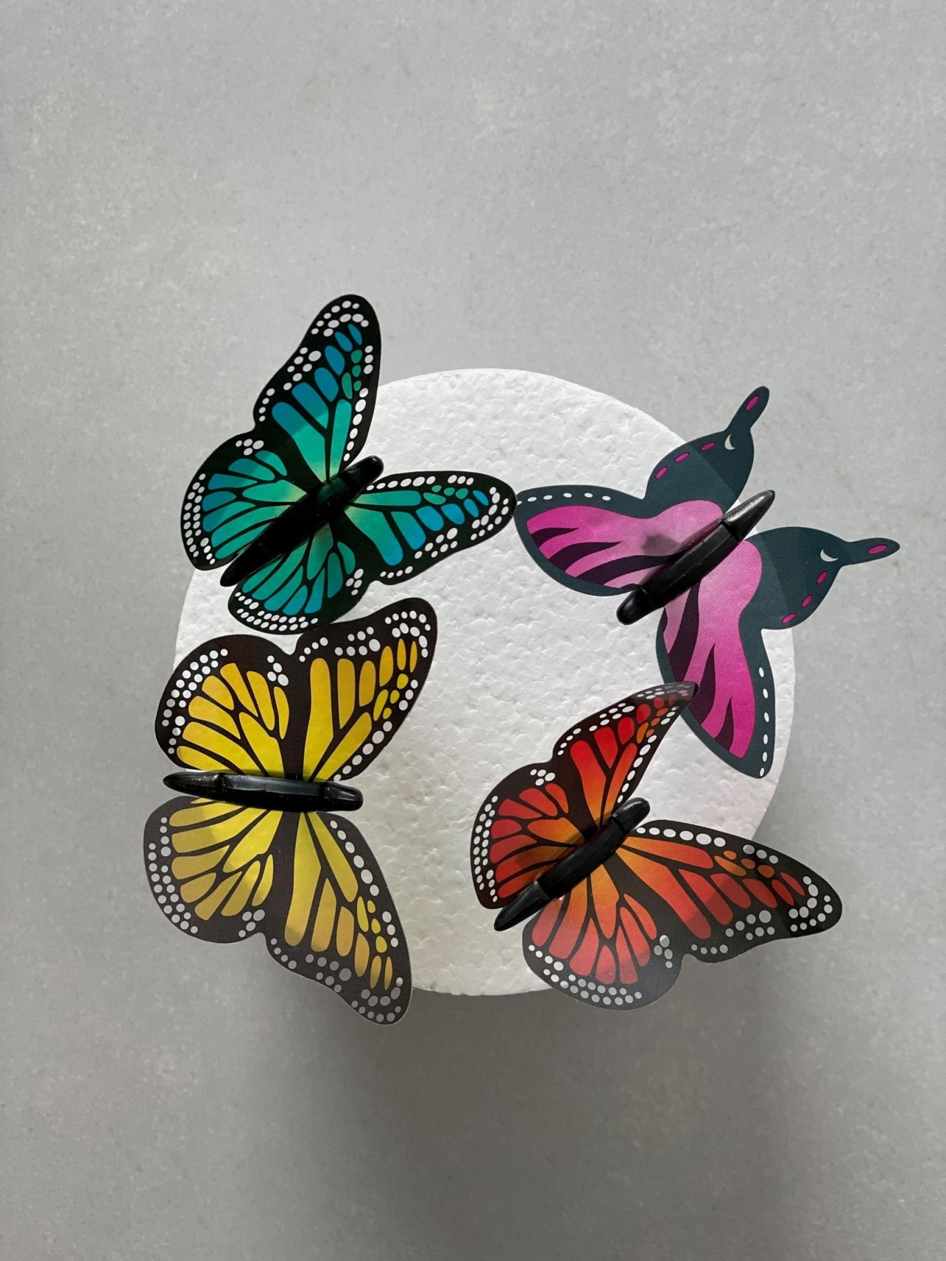 Butterfly on whipped cream - custom cake
