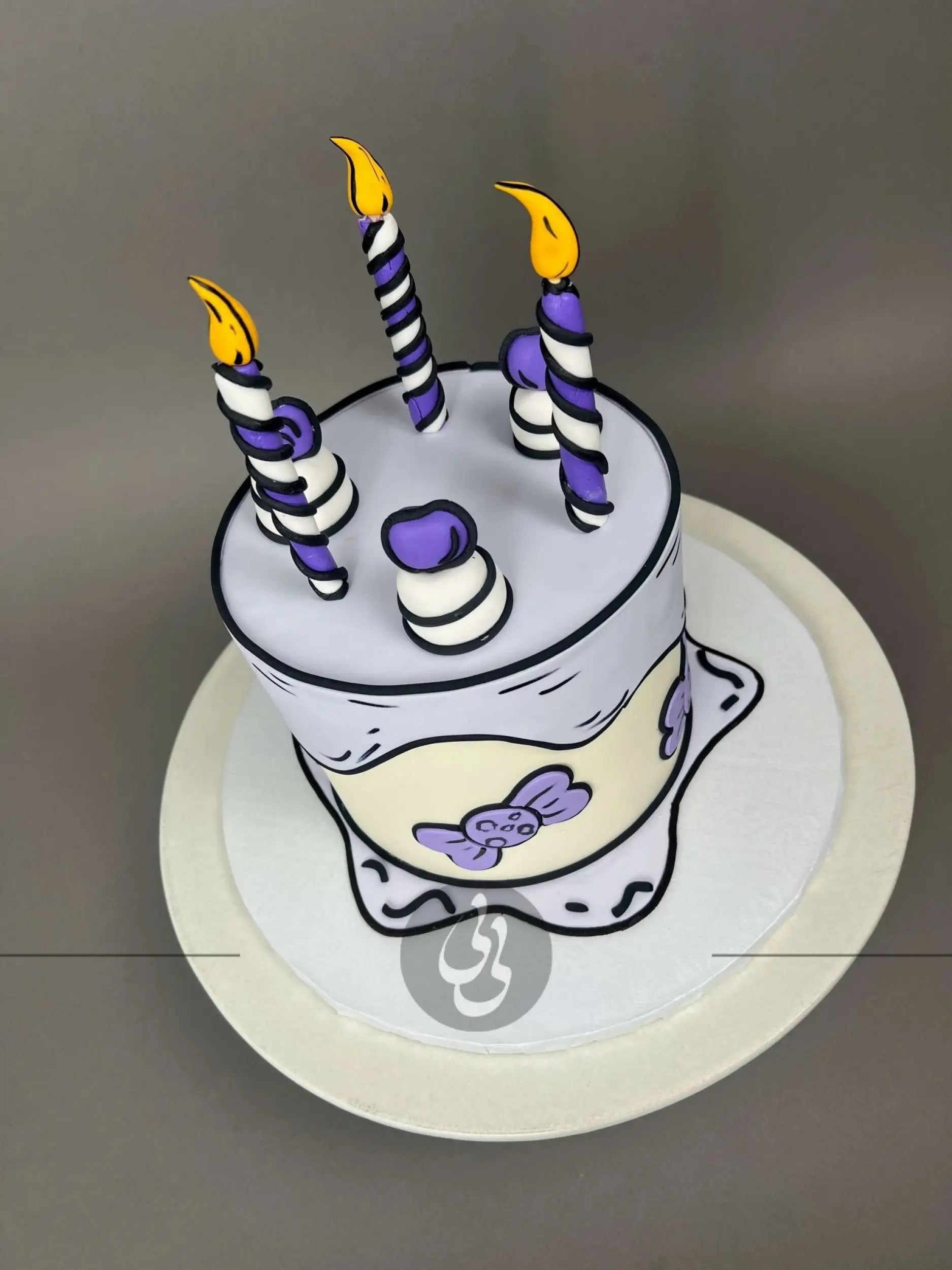 Cartoon pop-art cake - custom cake