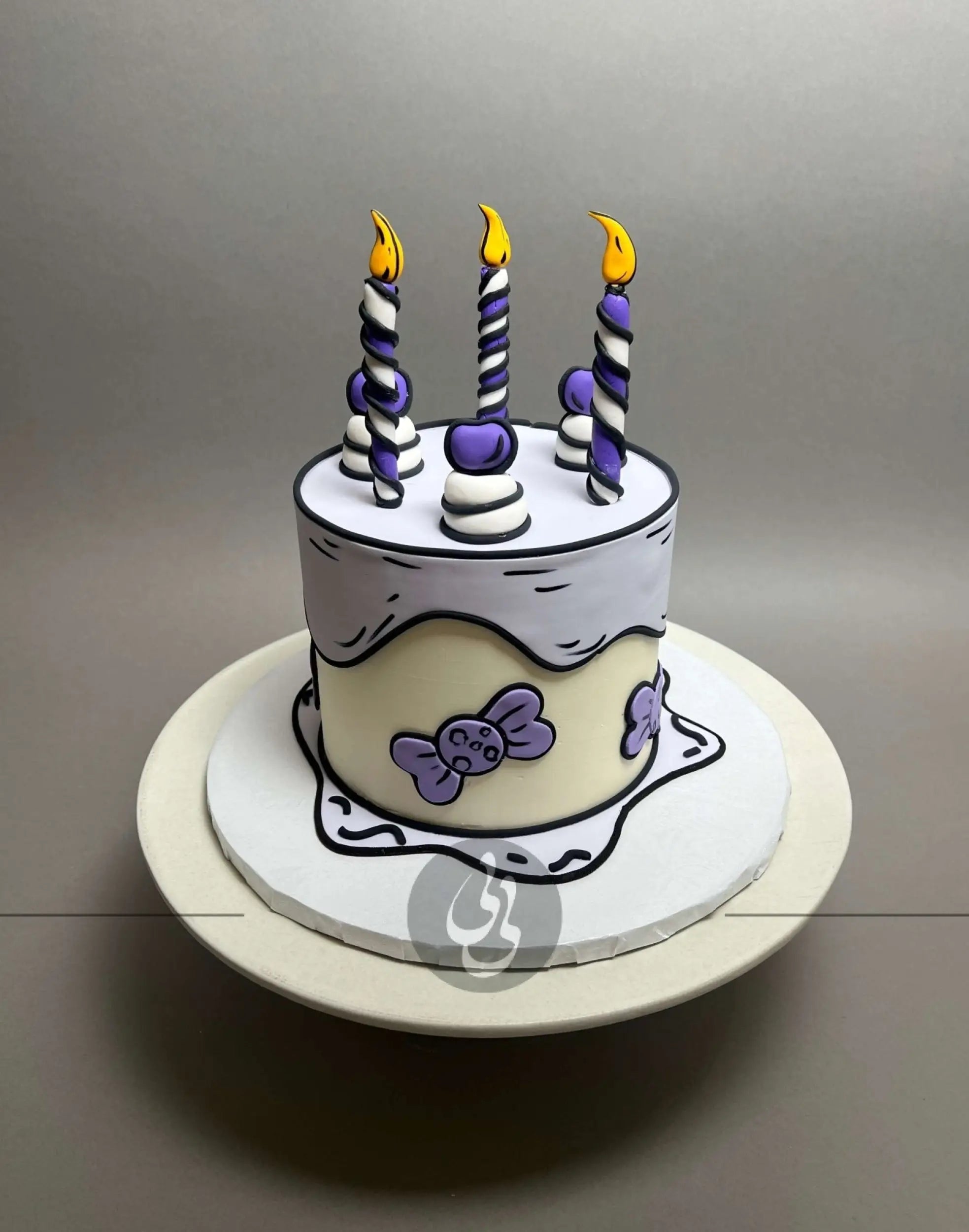 Cartoon pop-art cake - custom cake