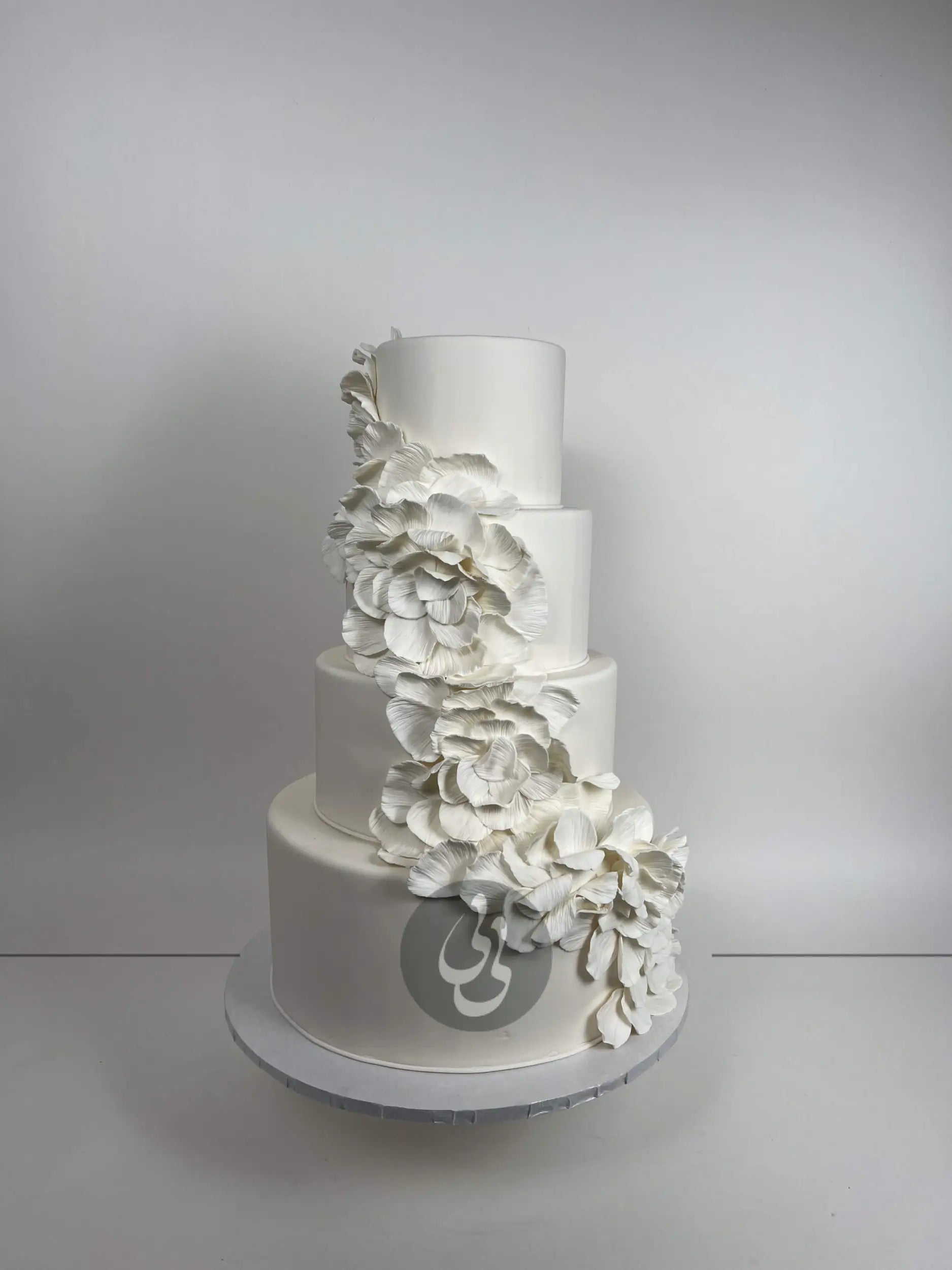 Cascading petals - wedding cake
