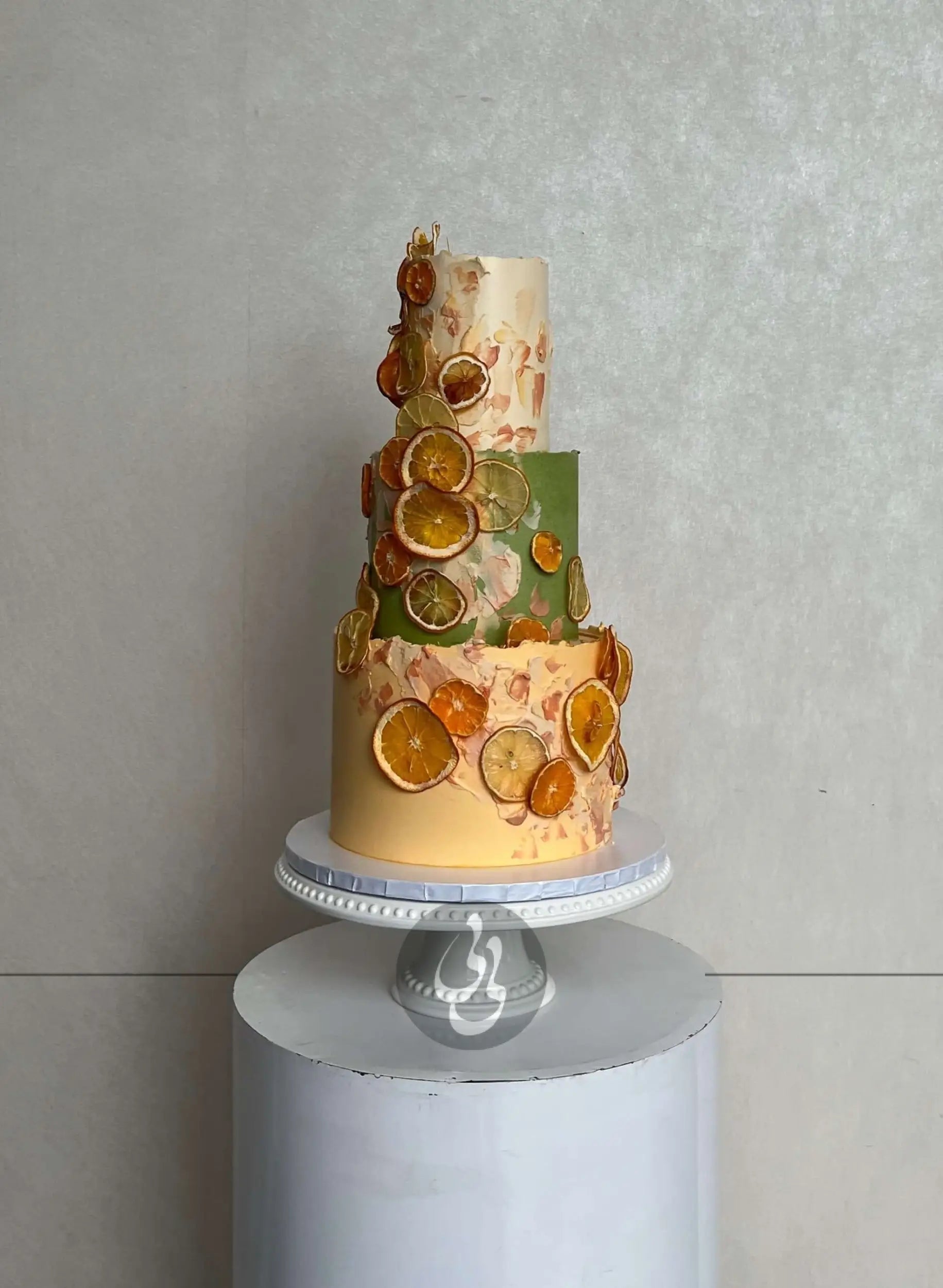 Citrus cascade on buttercream - custom cake