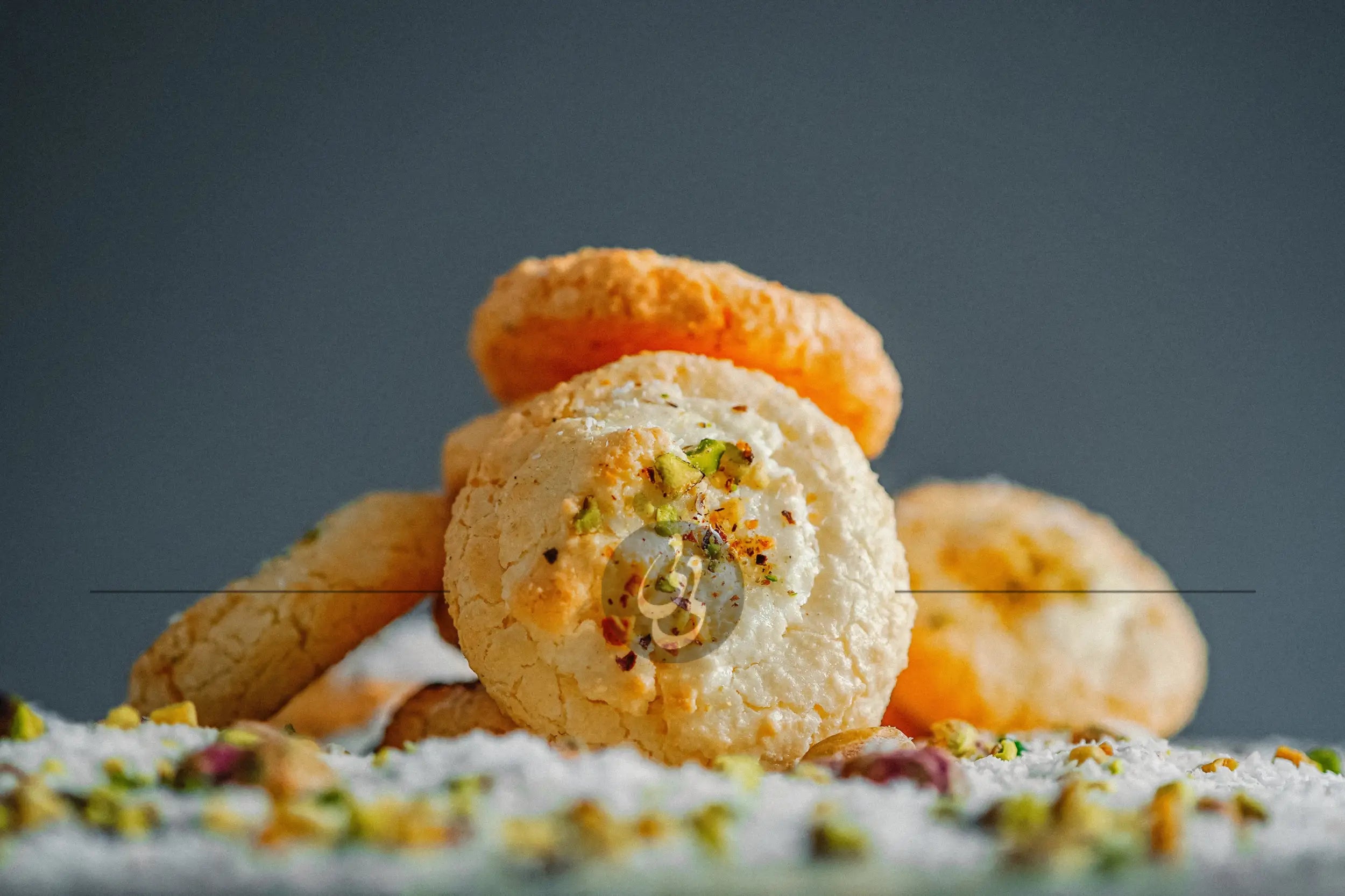 Coconut macaroon cookies - شیرنی نارگیلی - pastry