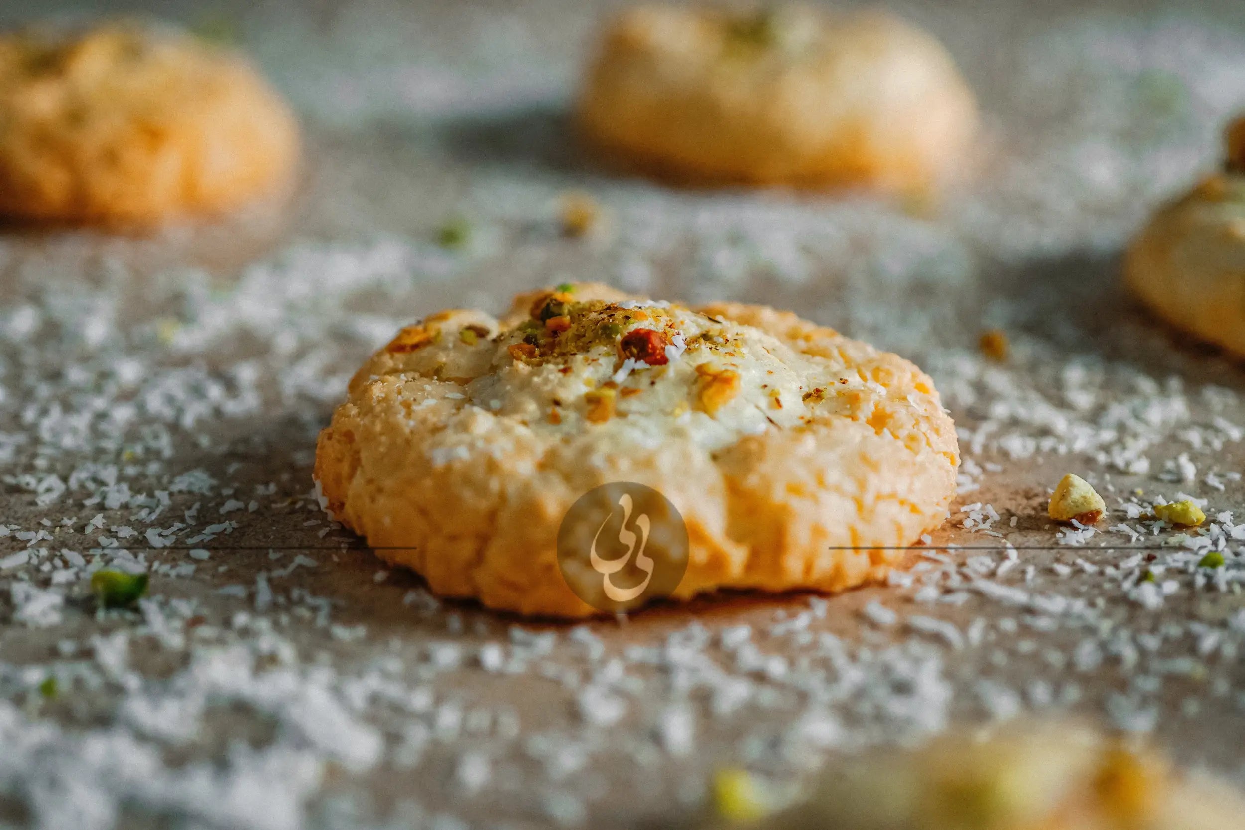 Coconut macaroon cookies - شیرنی نارگیلی - pastry