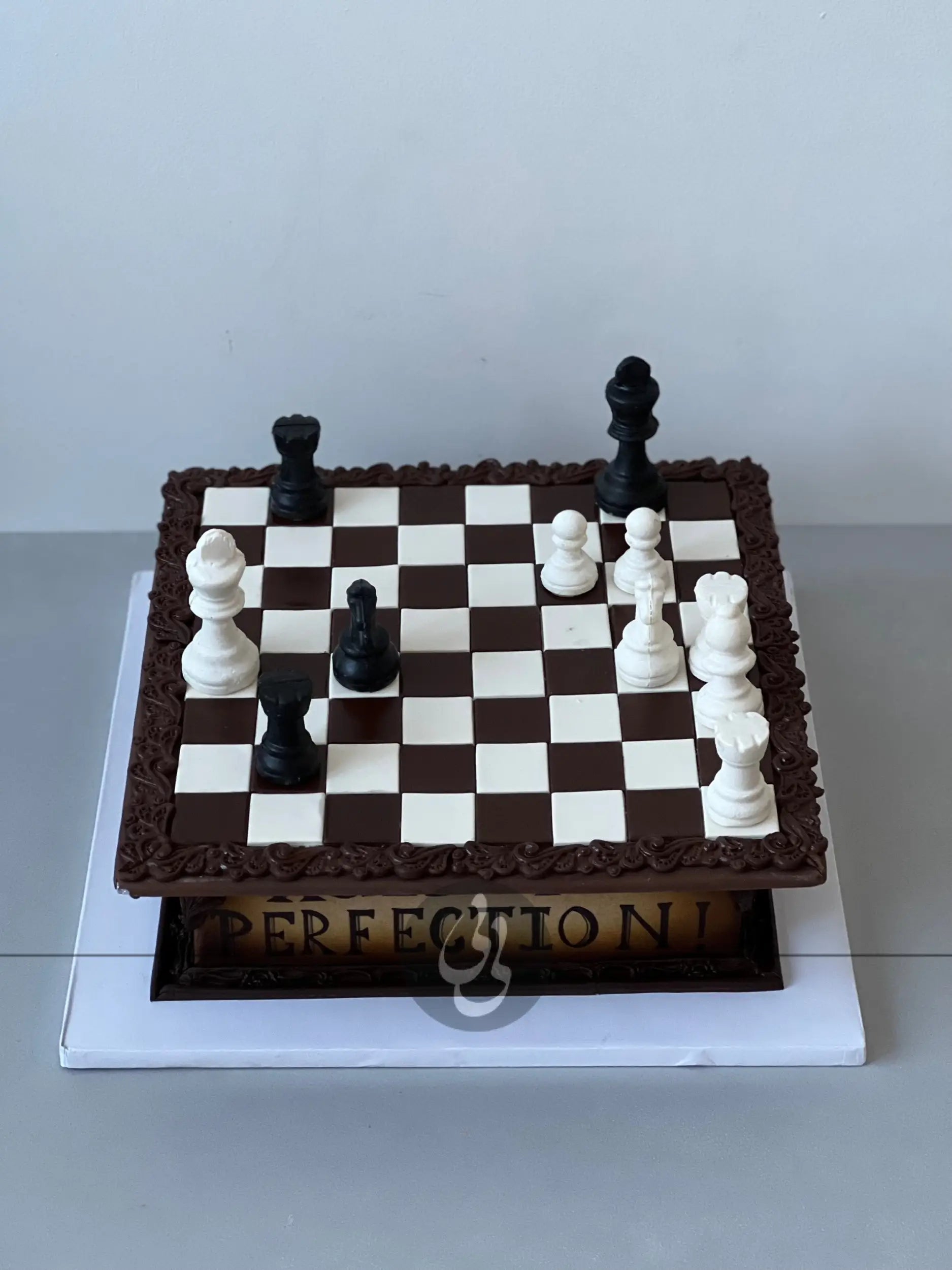 Edible chess board - custom cake