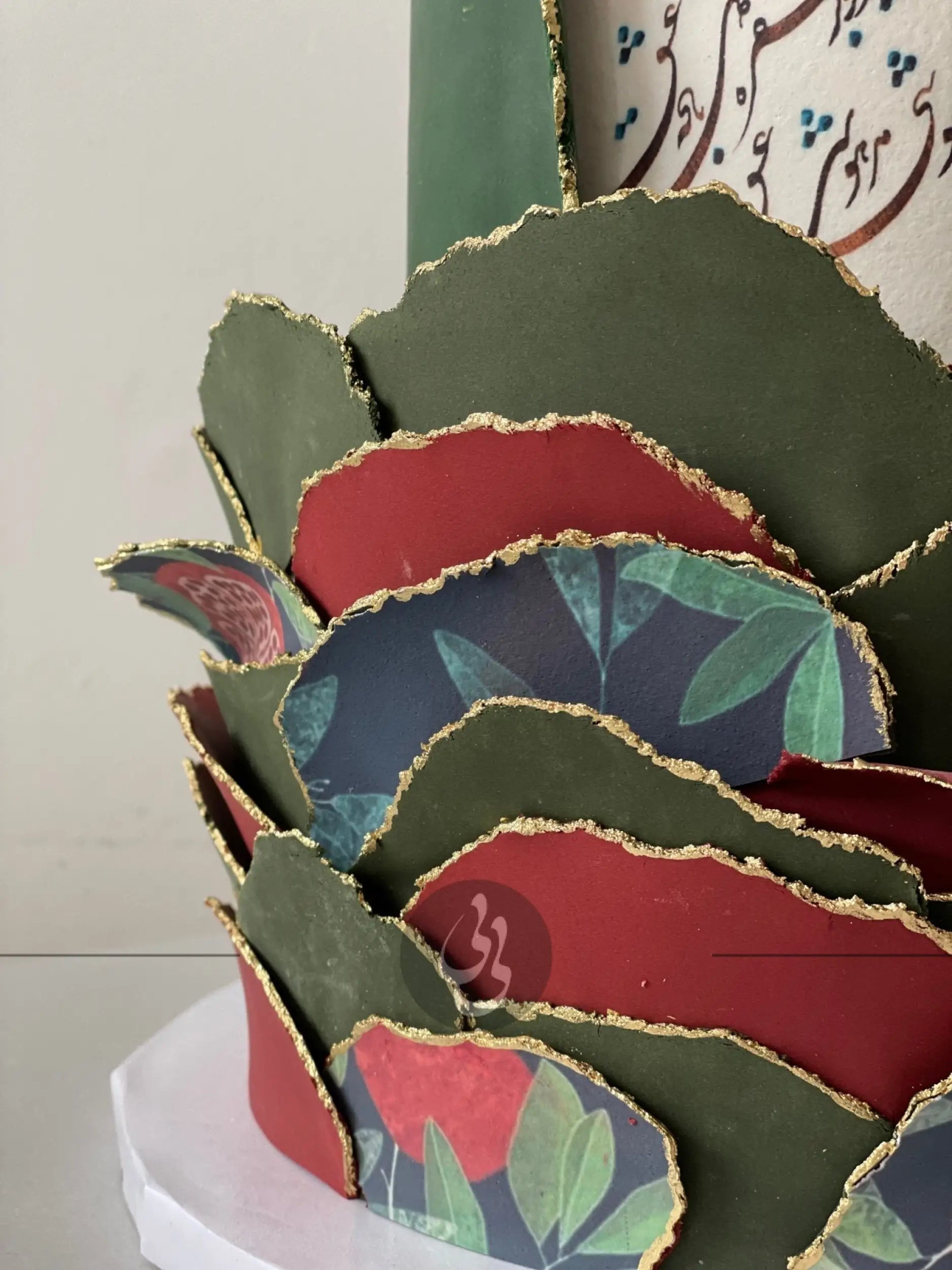 Edible print on layered fondant cake - custom cake