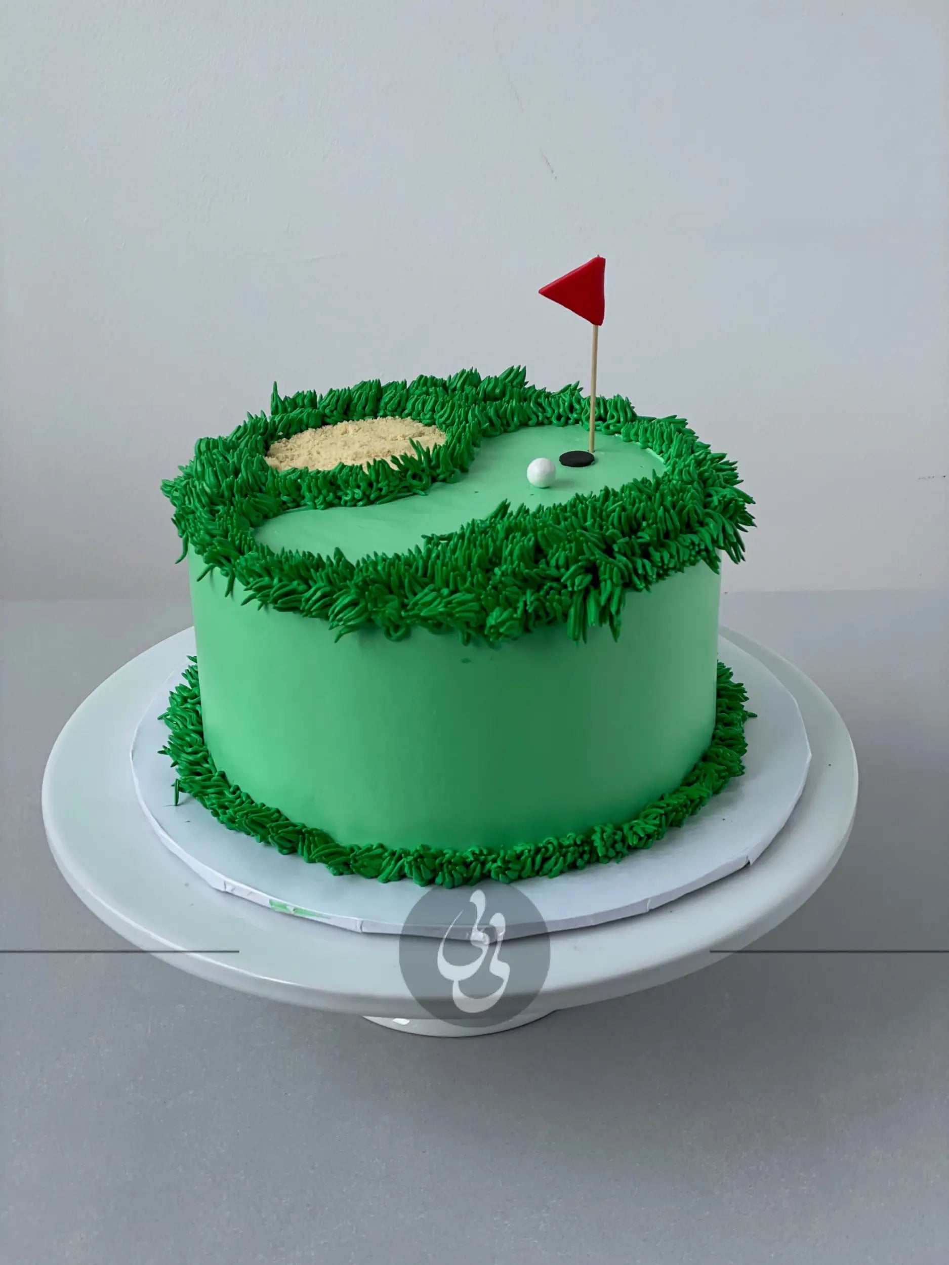 Golf on whipped cream - custom cake