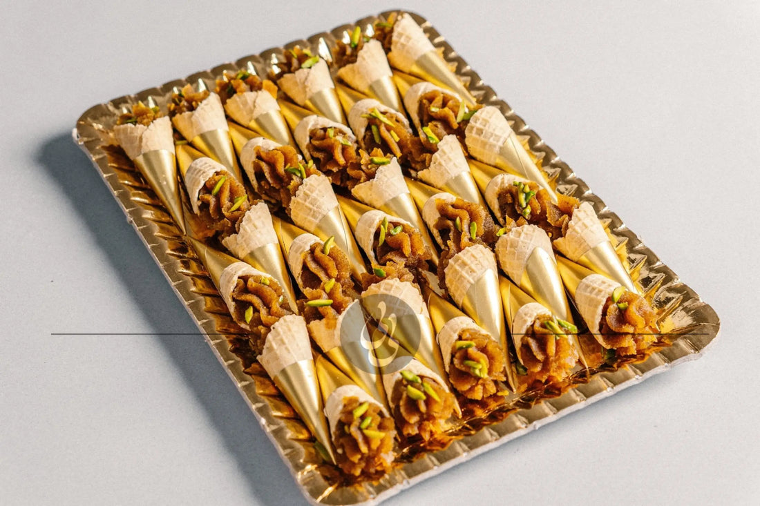 Halva cones - pastry