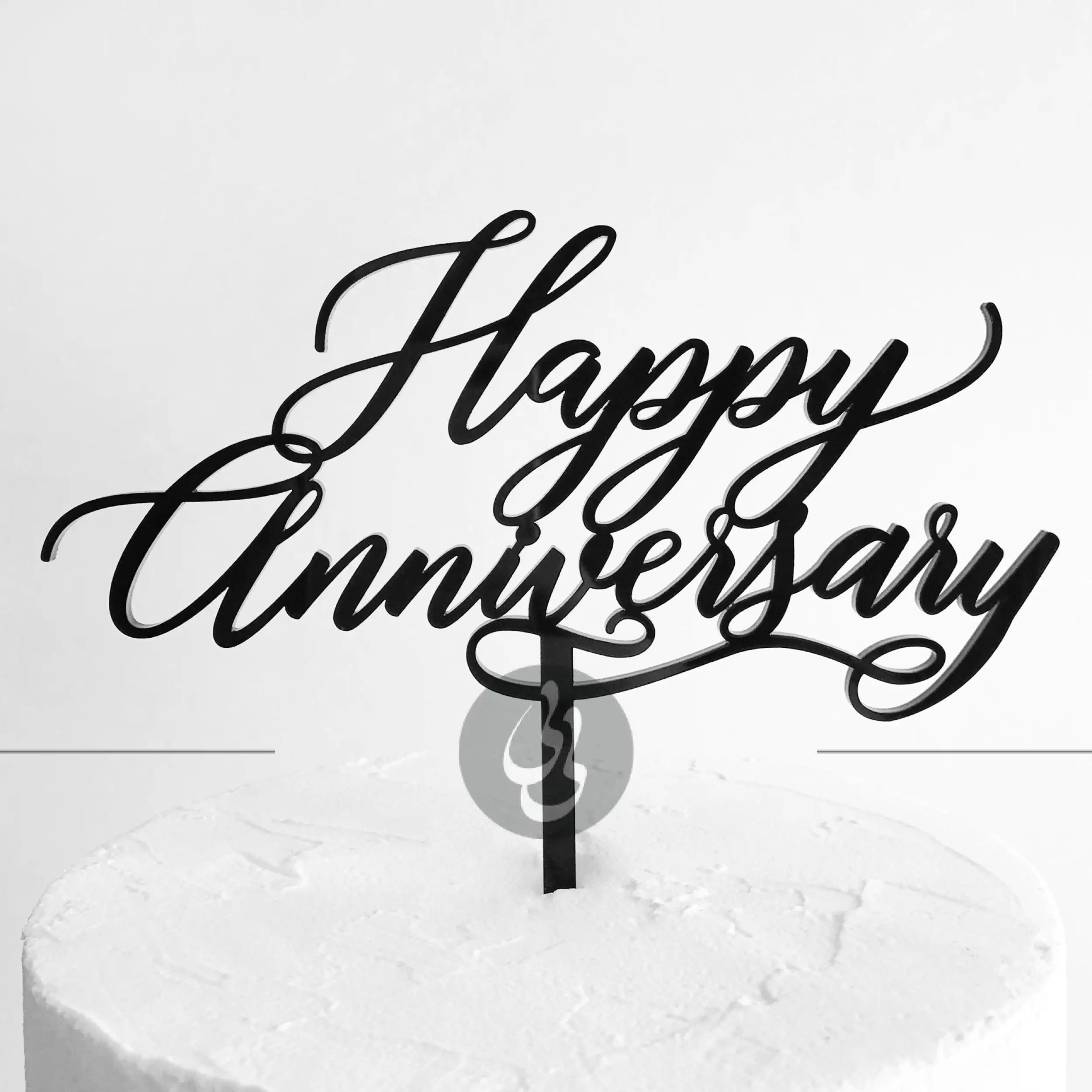 Happy anniversary cake topper - accessories
