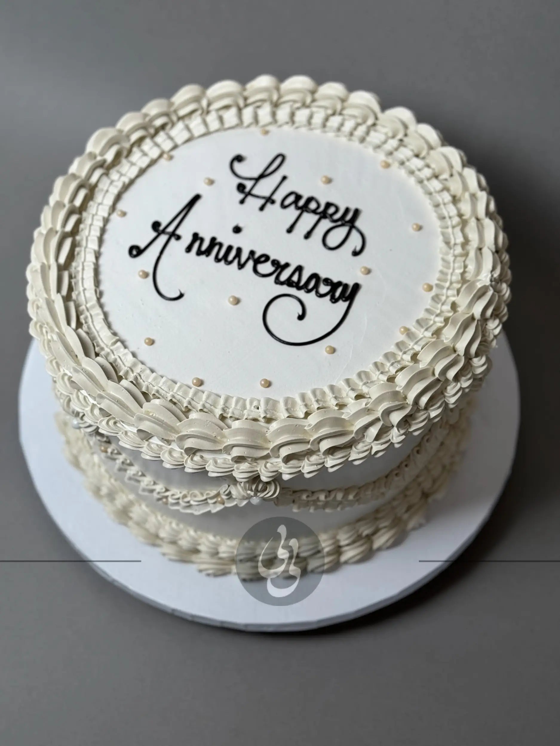 Lambeth on buttercream - custom cake