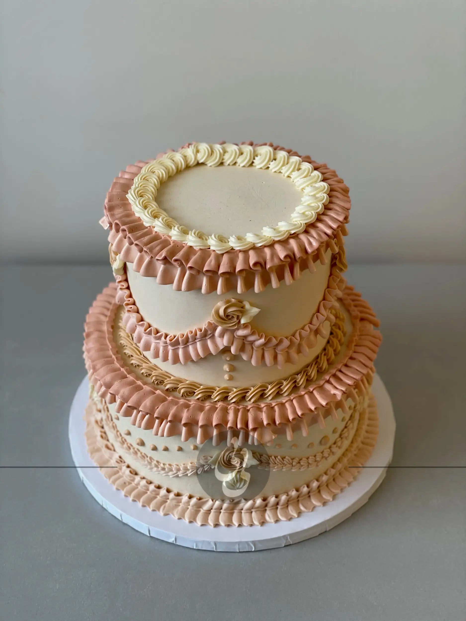 Lambeth on buttercream - custom cake