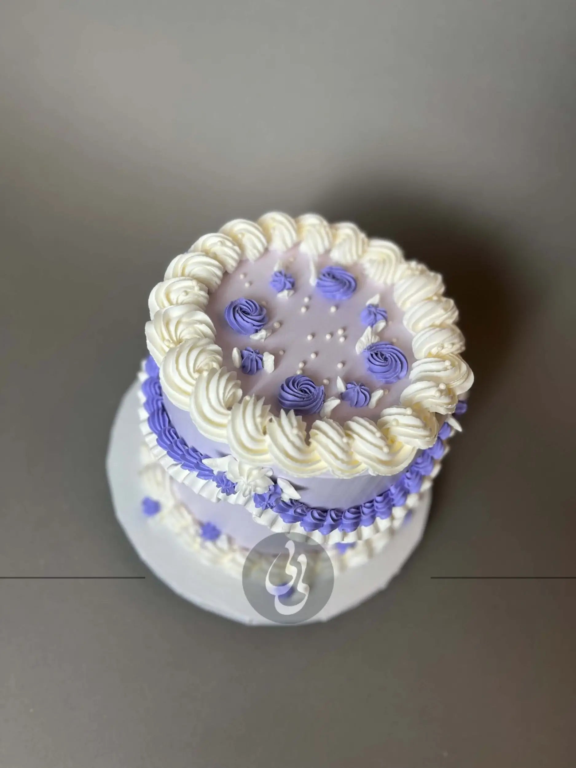 Lambeth on whipped cream - custom cake