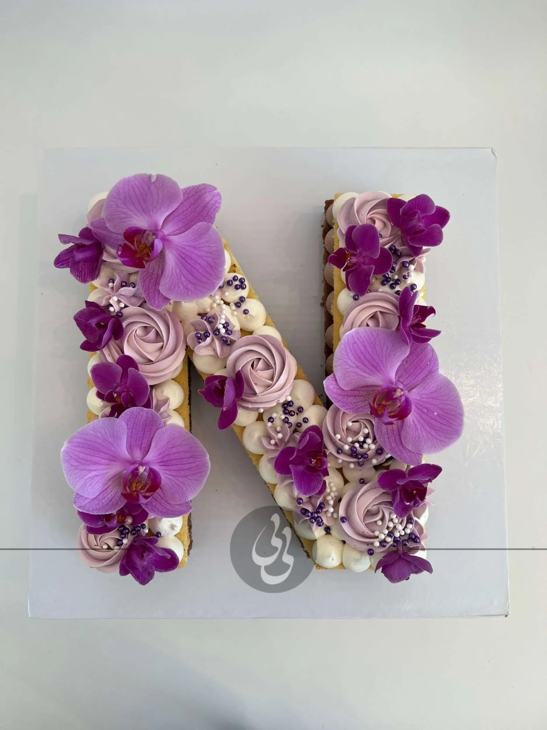 Letter/number cake in buttercream - custom cake