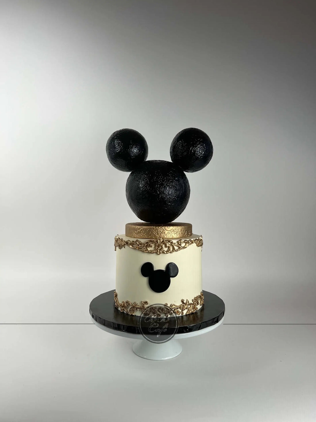 Mickey / minnie mouse silhouette - custom cake