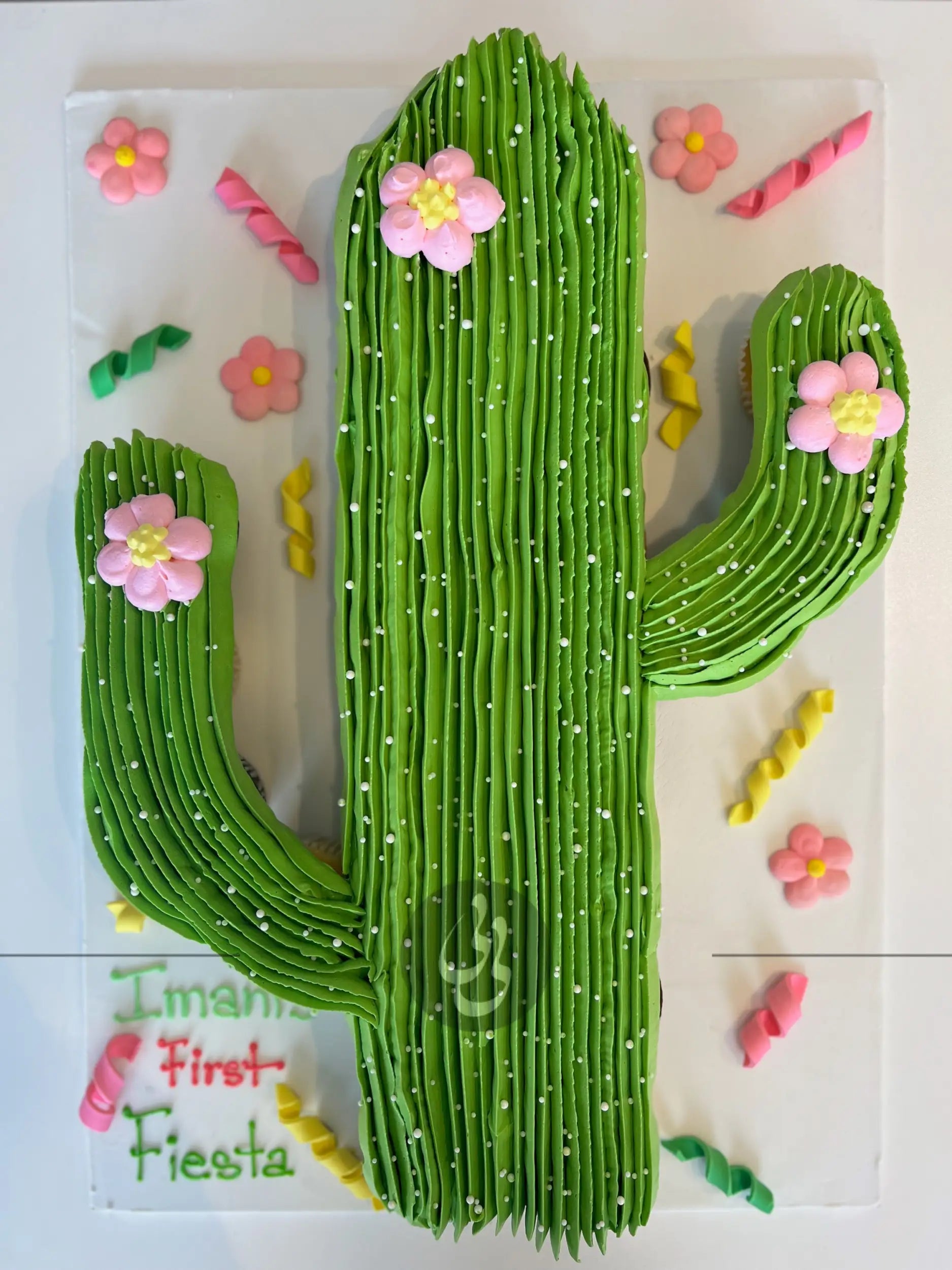 Pull-apart cactus cupcake - cupcake