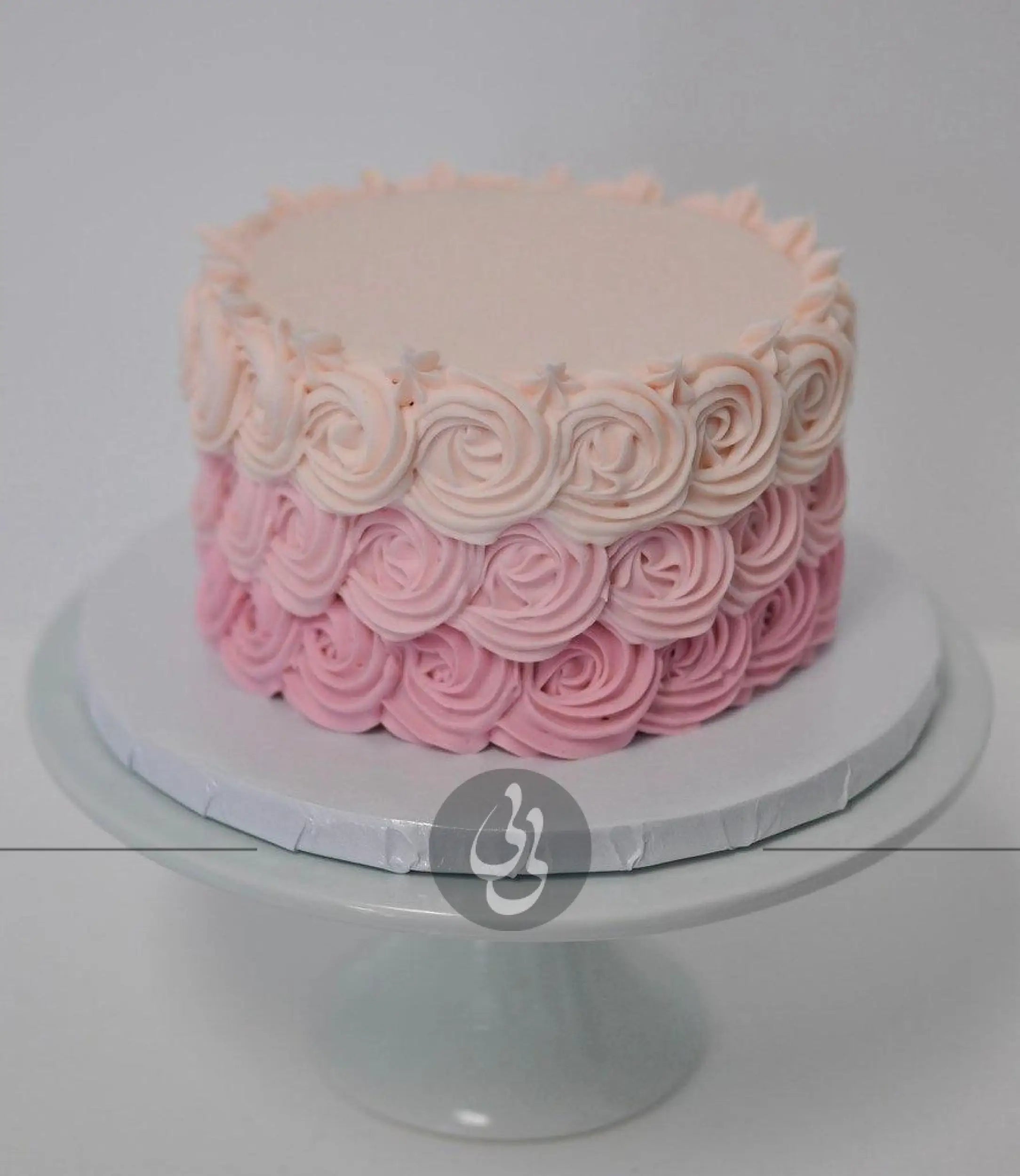 Rosettes on whipped cream - custom cake