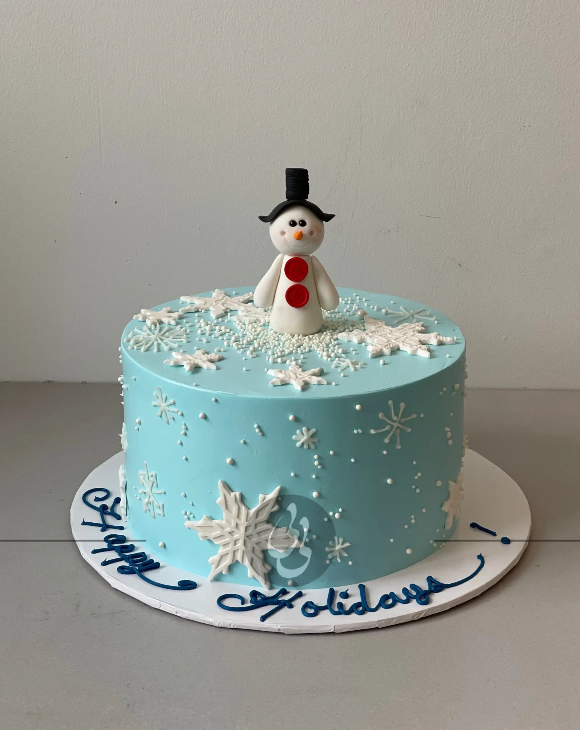Snowman’s winter magic cake - custom cake