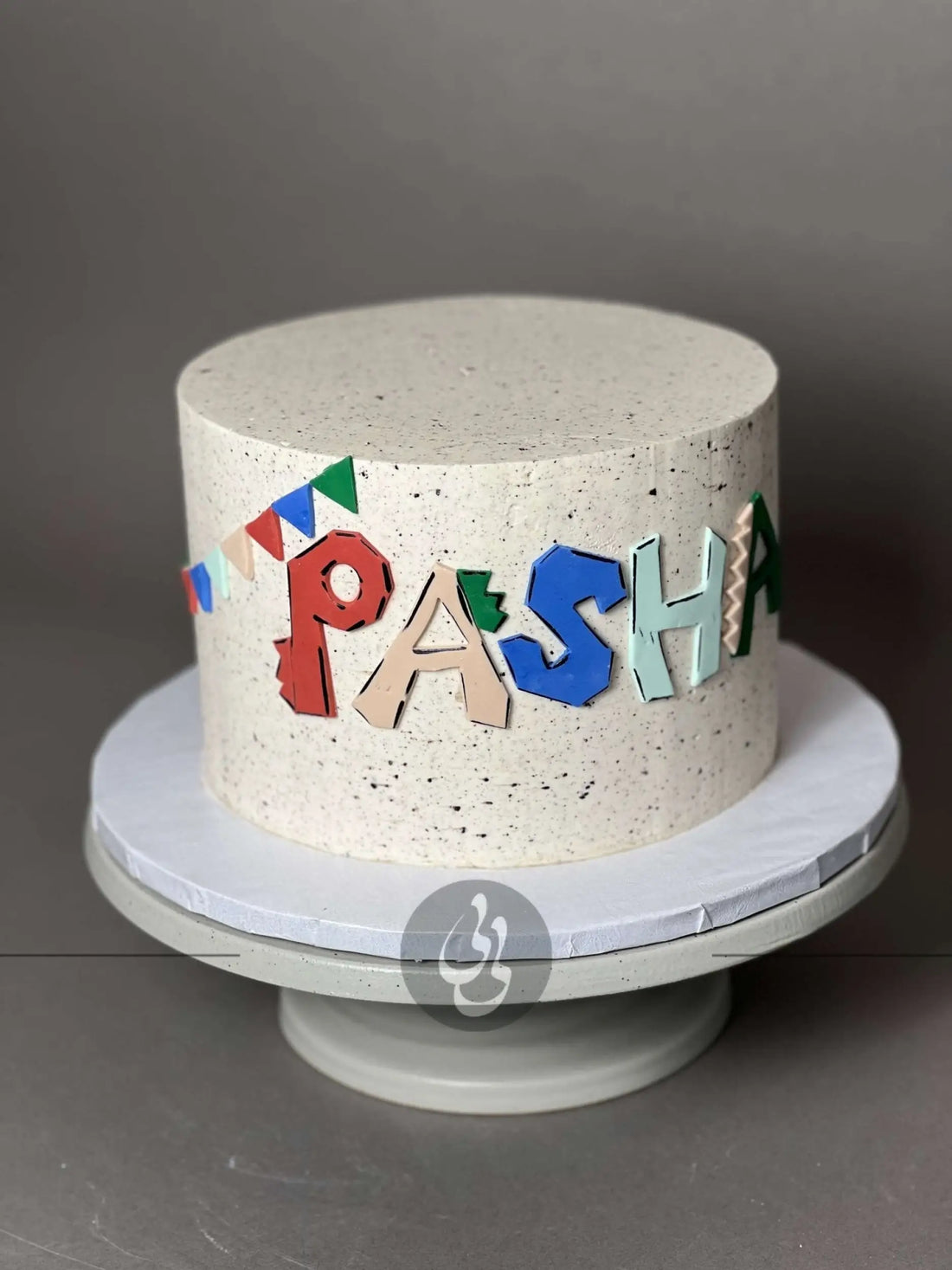 Speckled buttercream - custom cake