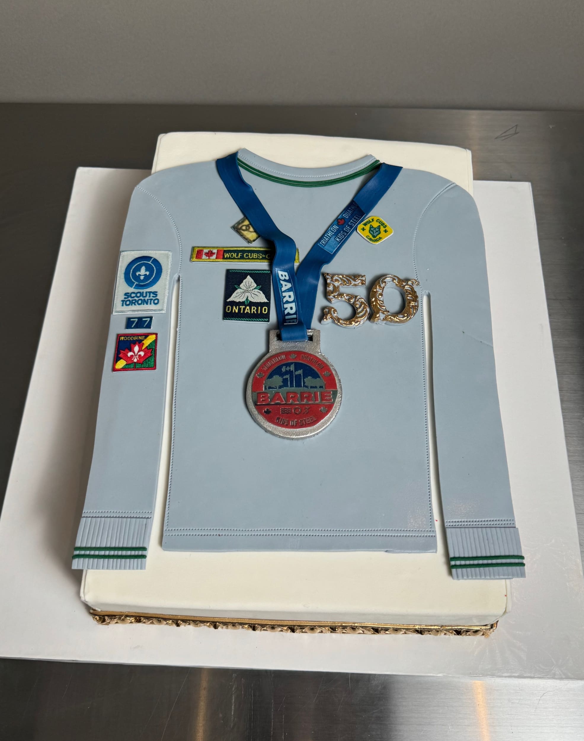 Sports jersey cake - custom cake
