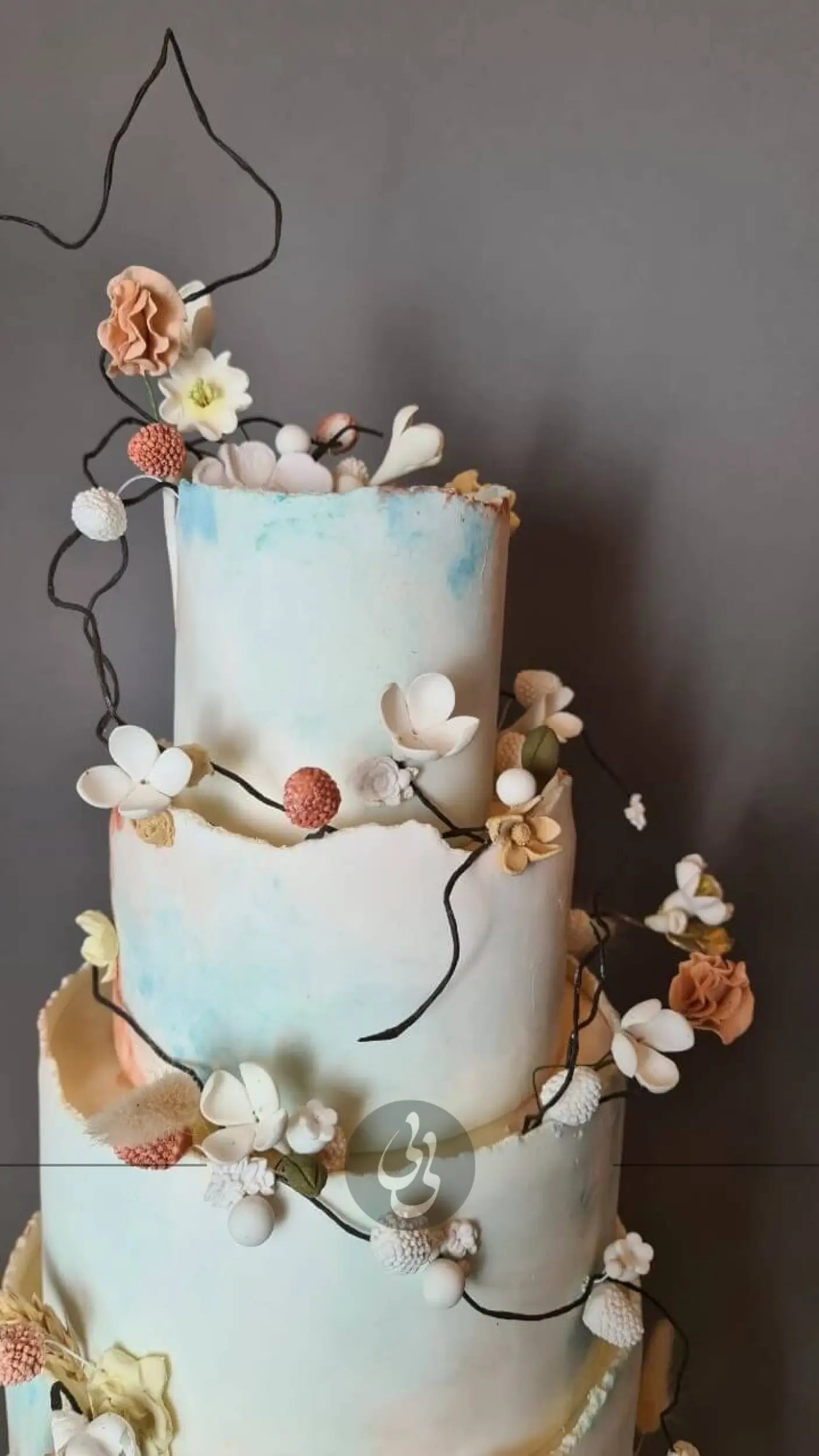 Spring bud blossoms - wedding cake