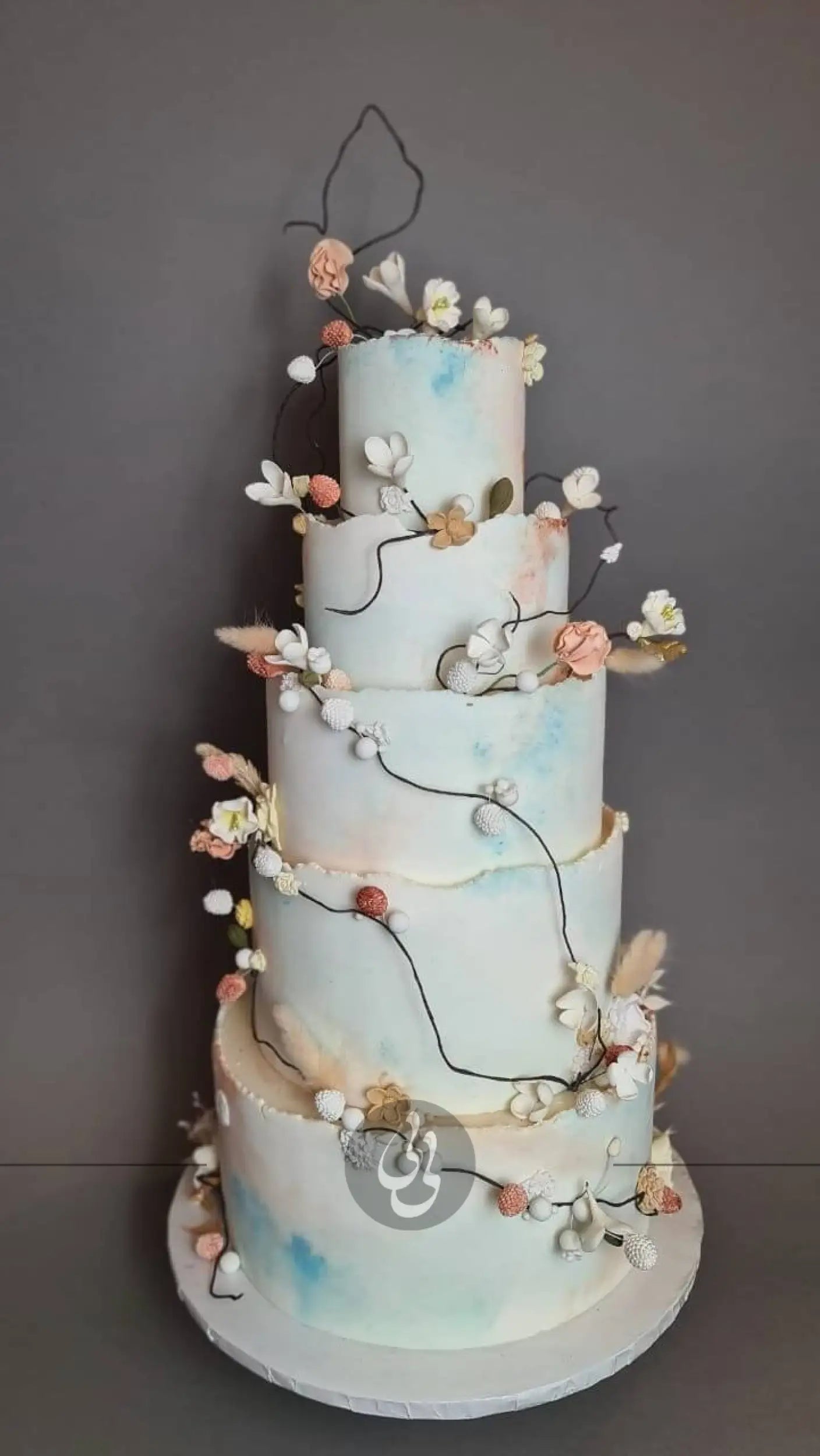 Spring bud blossoms - wedding cake