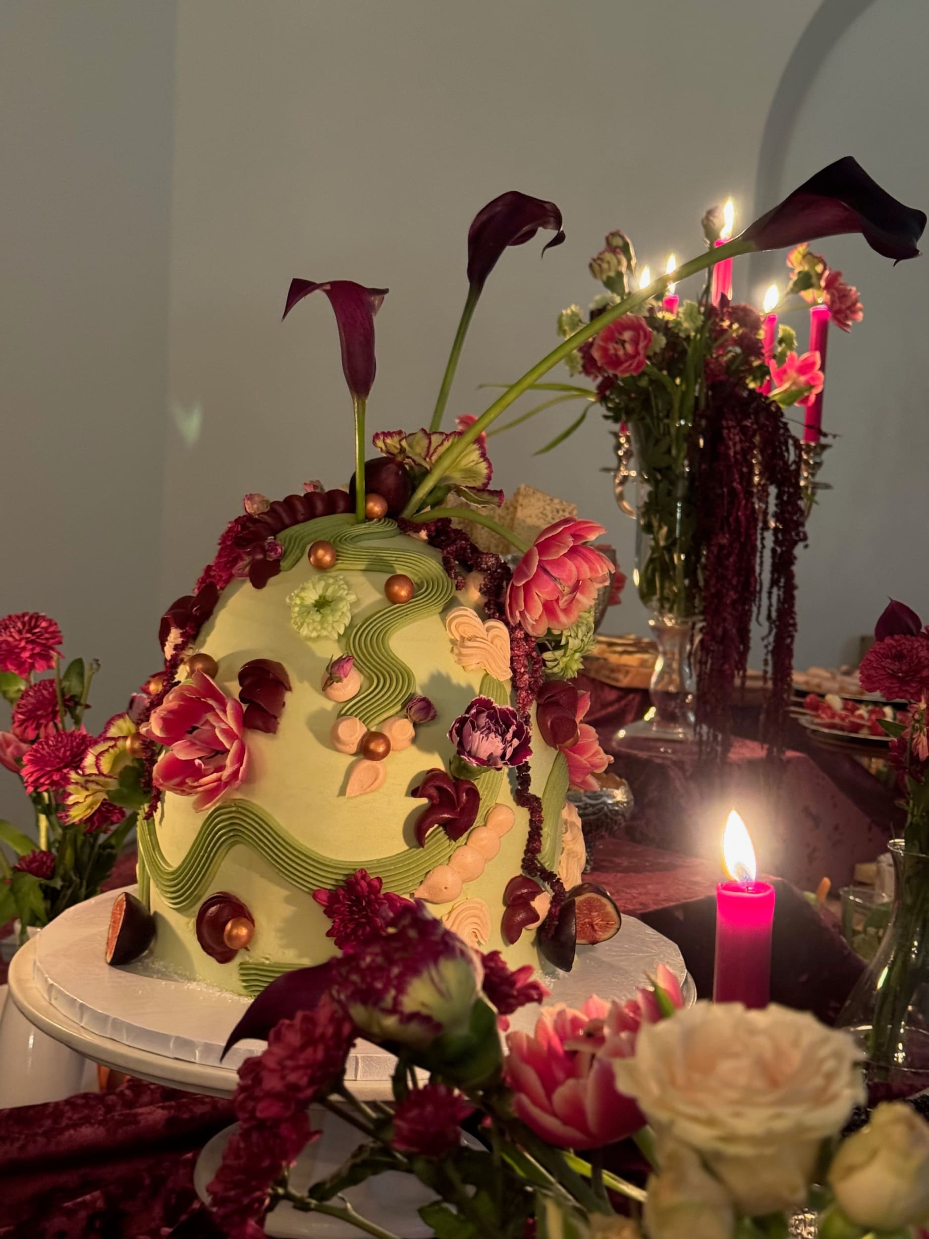 The floral dome - custom cake