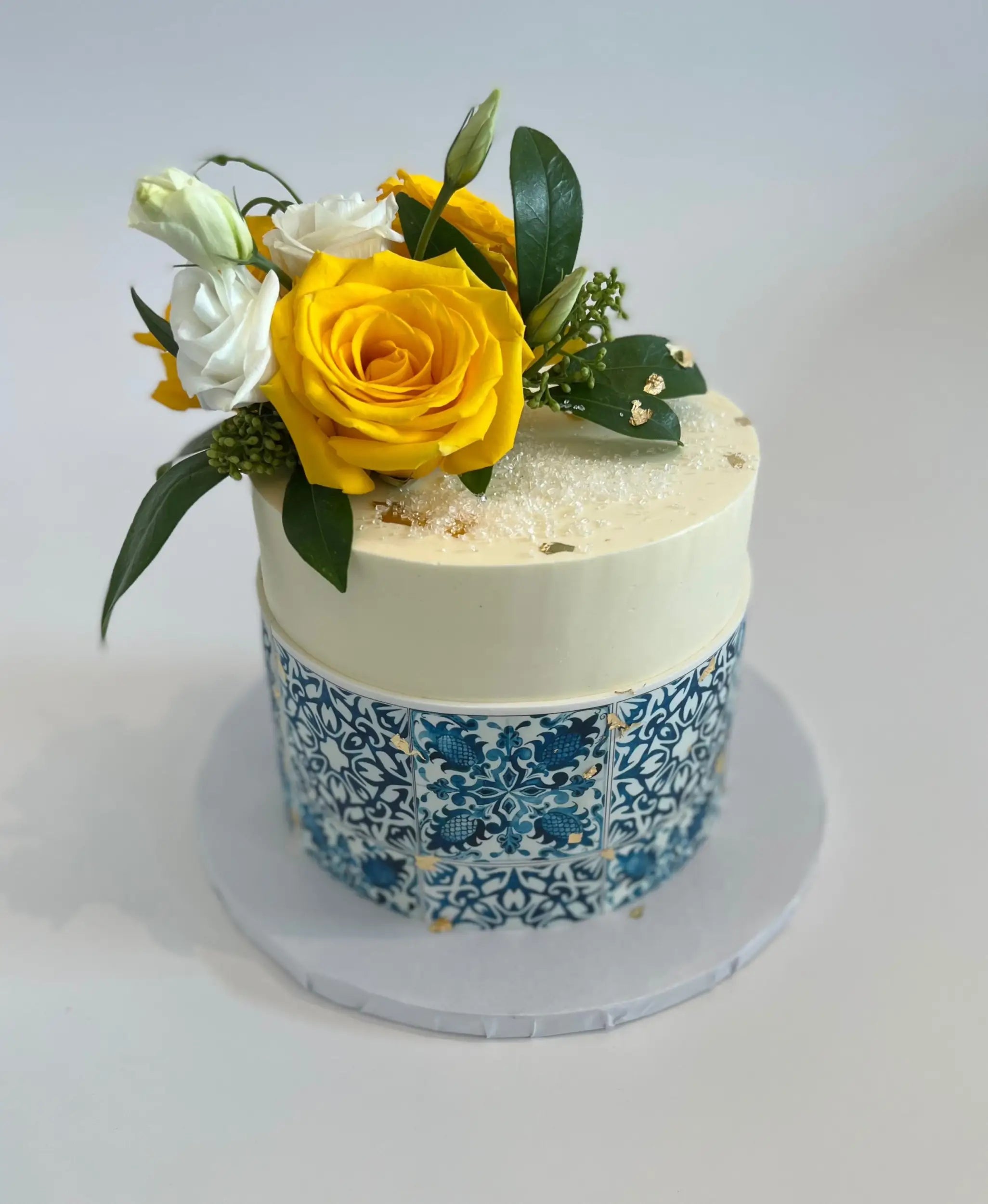 Tile edible print on buttercream - custom cake