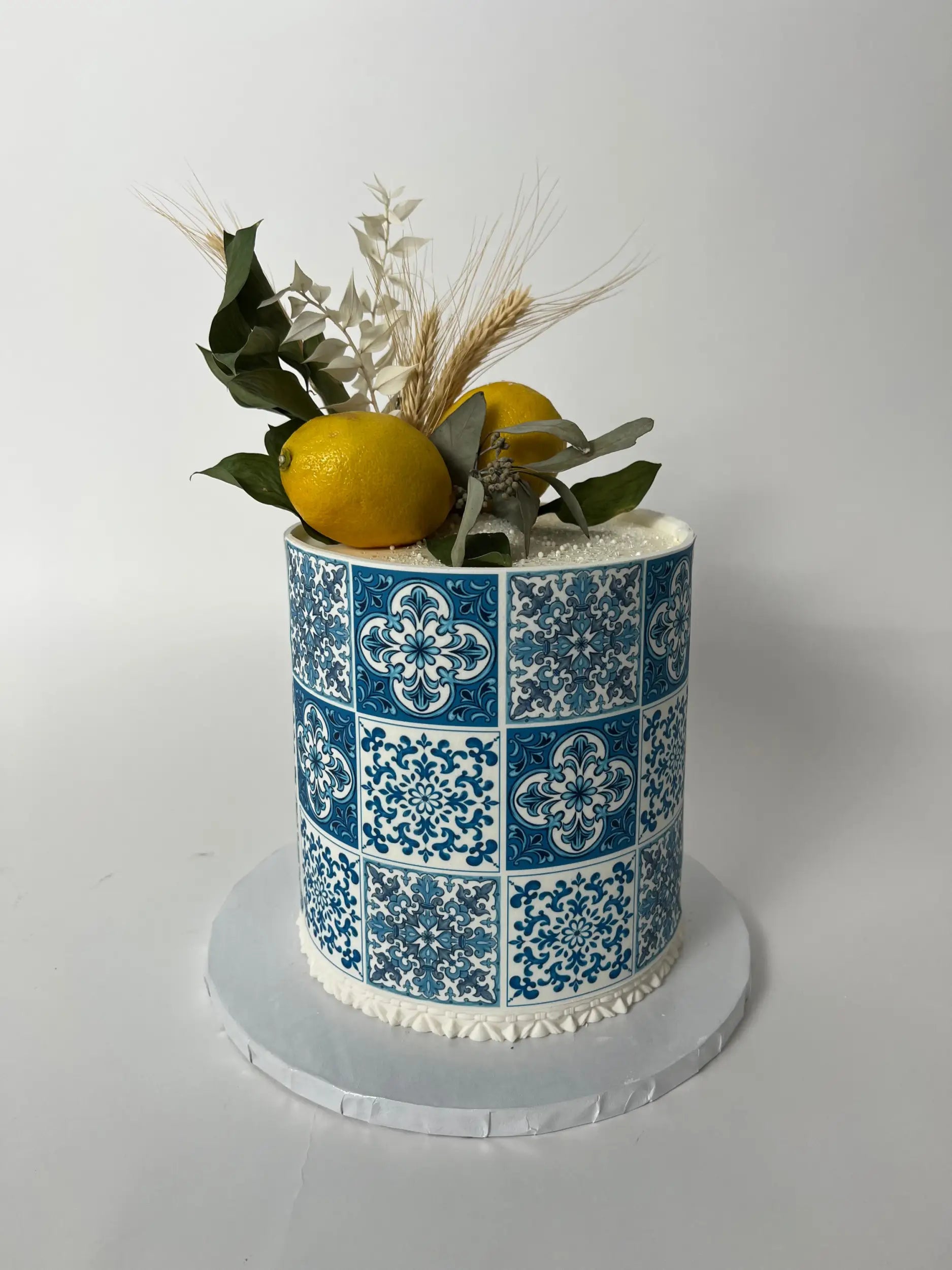 Tile edible print on buttercream - custom cake