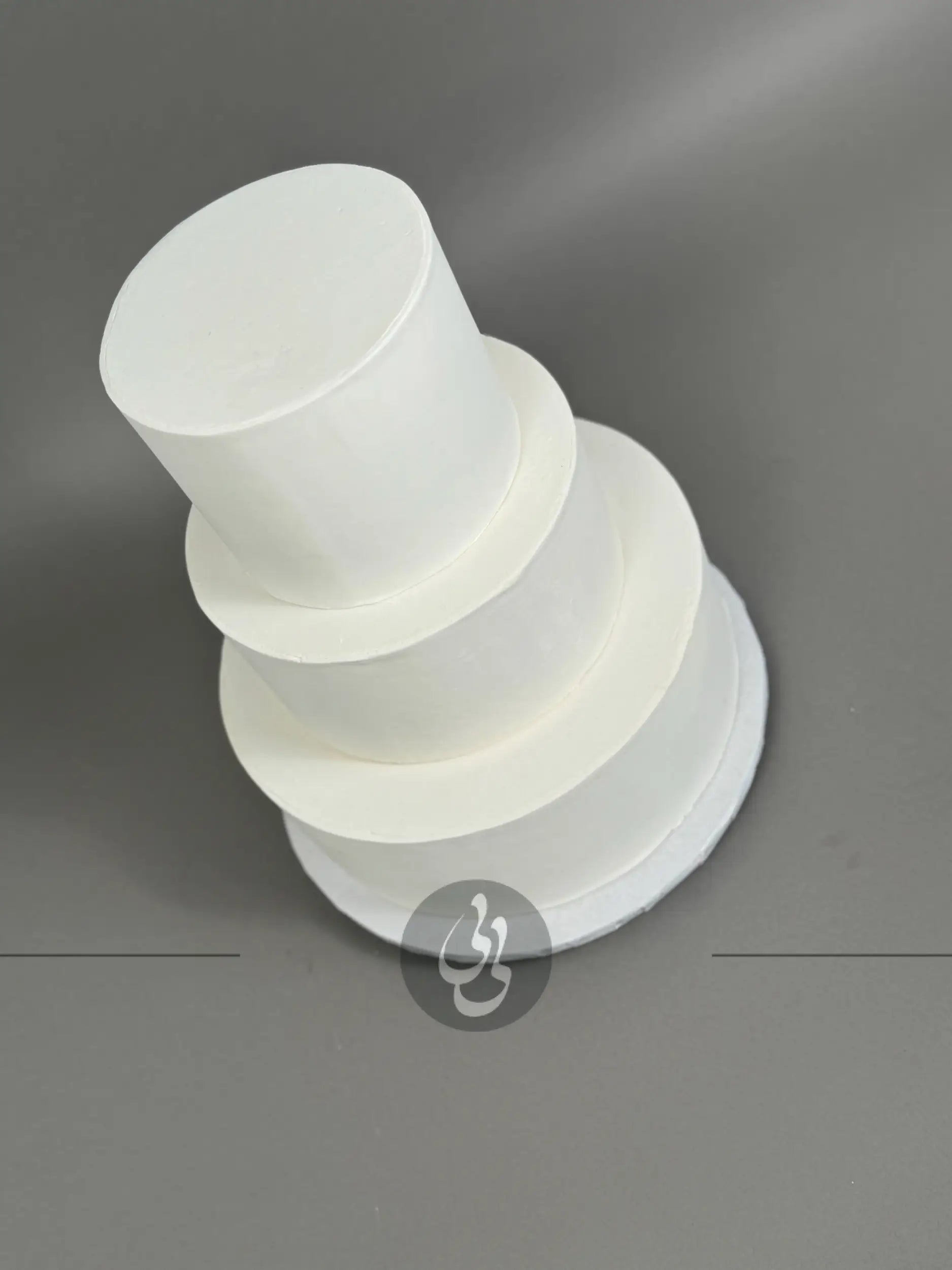 Undecorated sharp edge fondant - custom cake