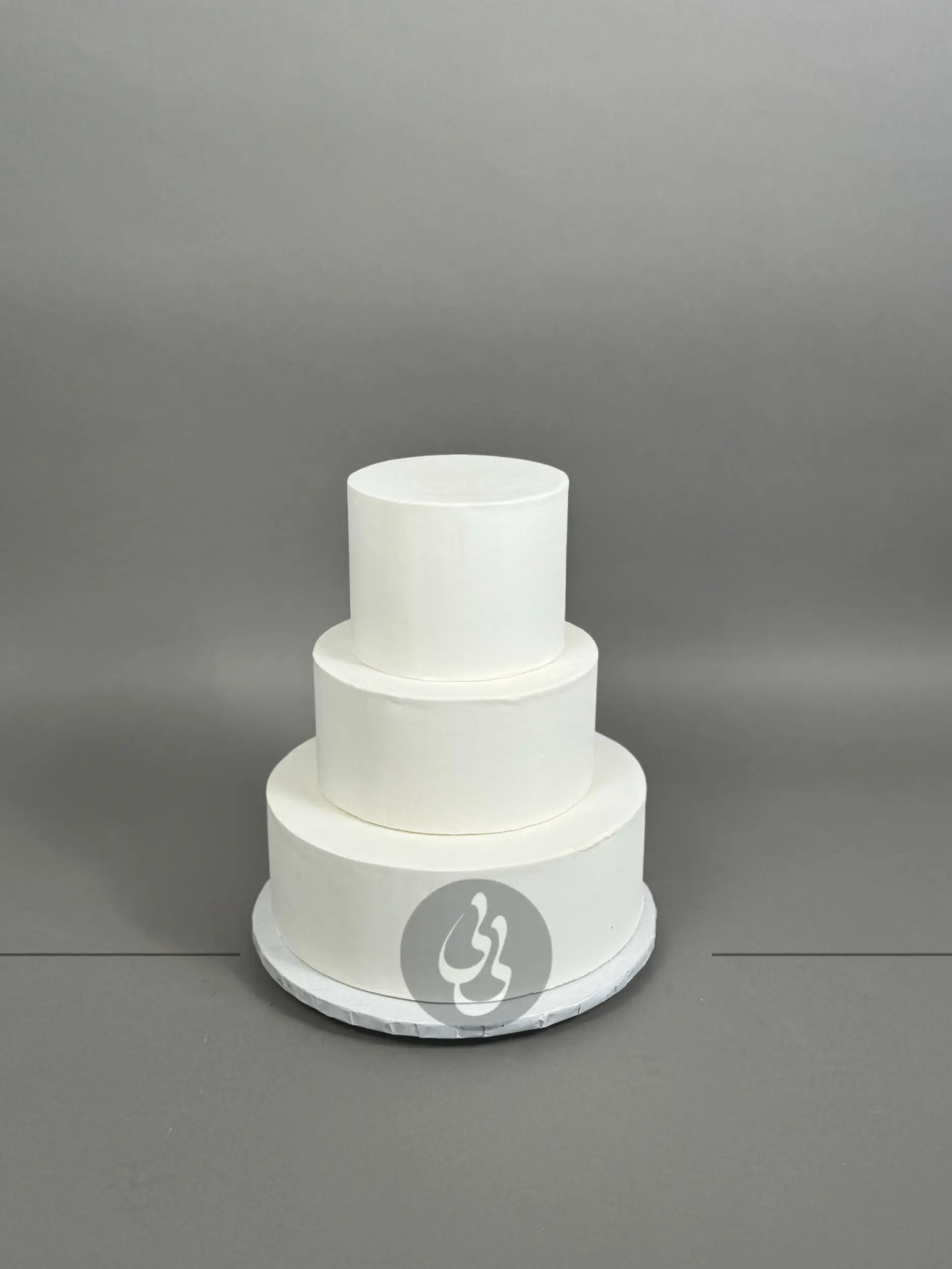 Undecorated sharp edge fondant - custom cake
