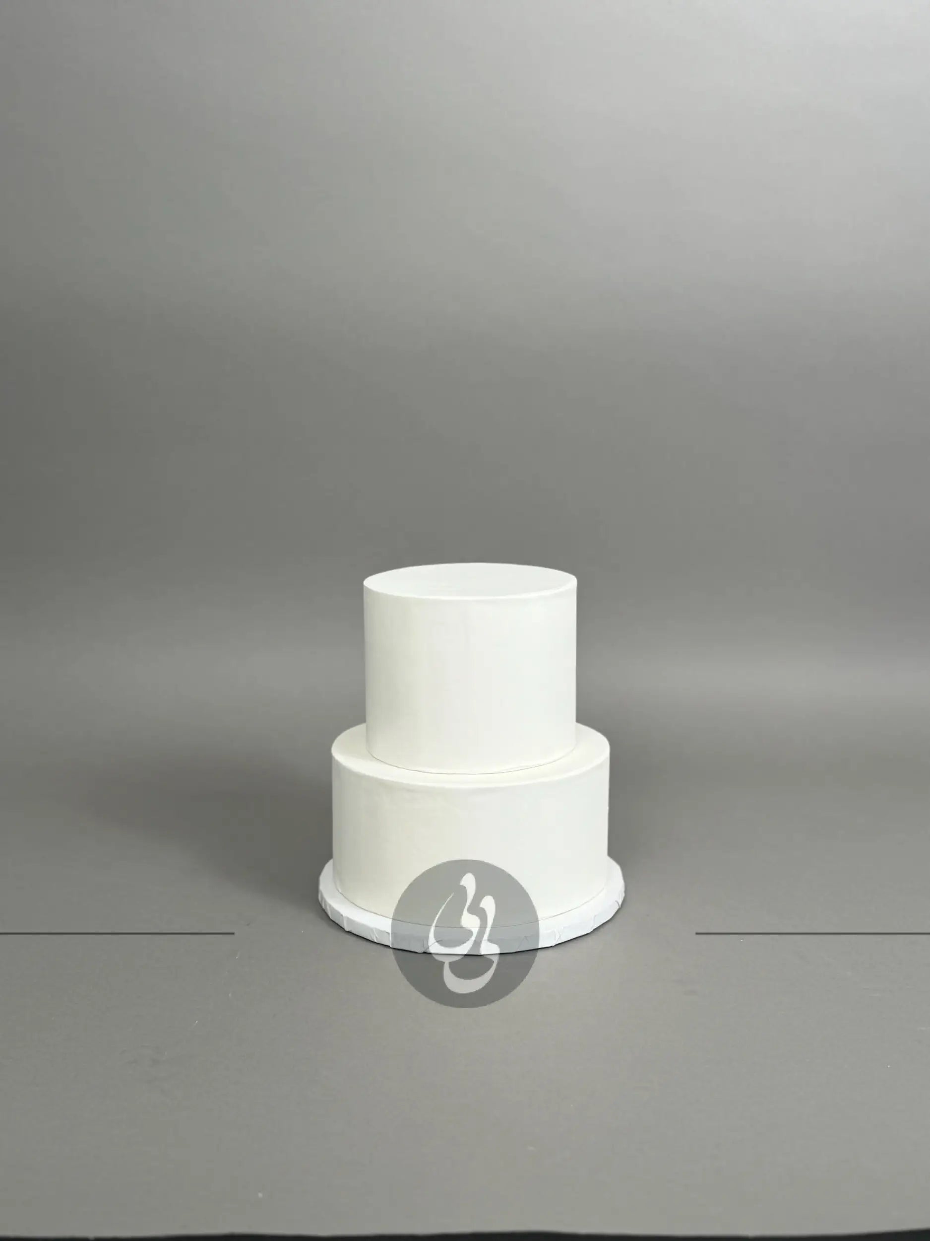 Undecorated sharp edge fondant - custom cake
