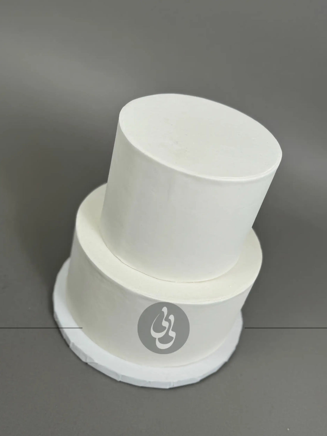 Undecorated sharp edge fondant - custom cake