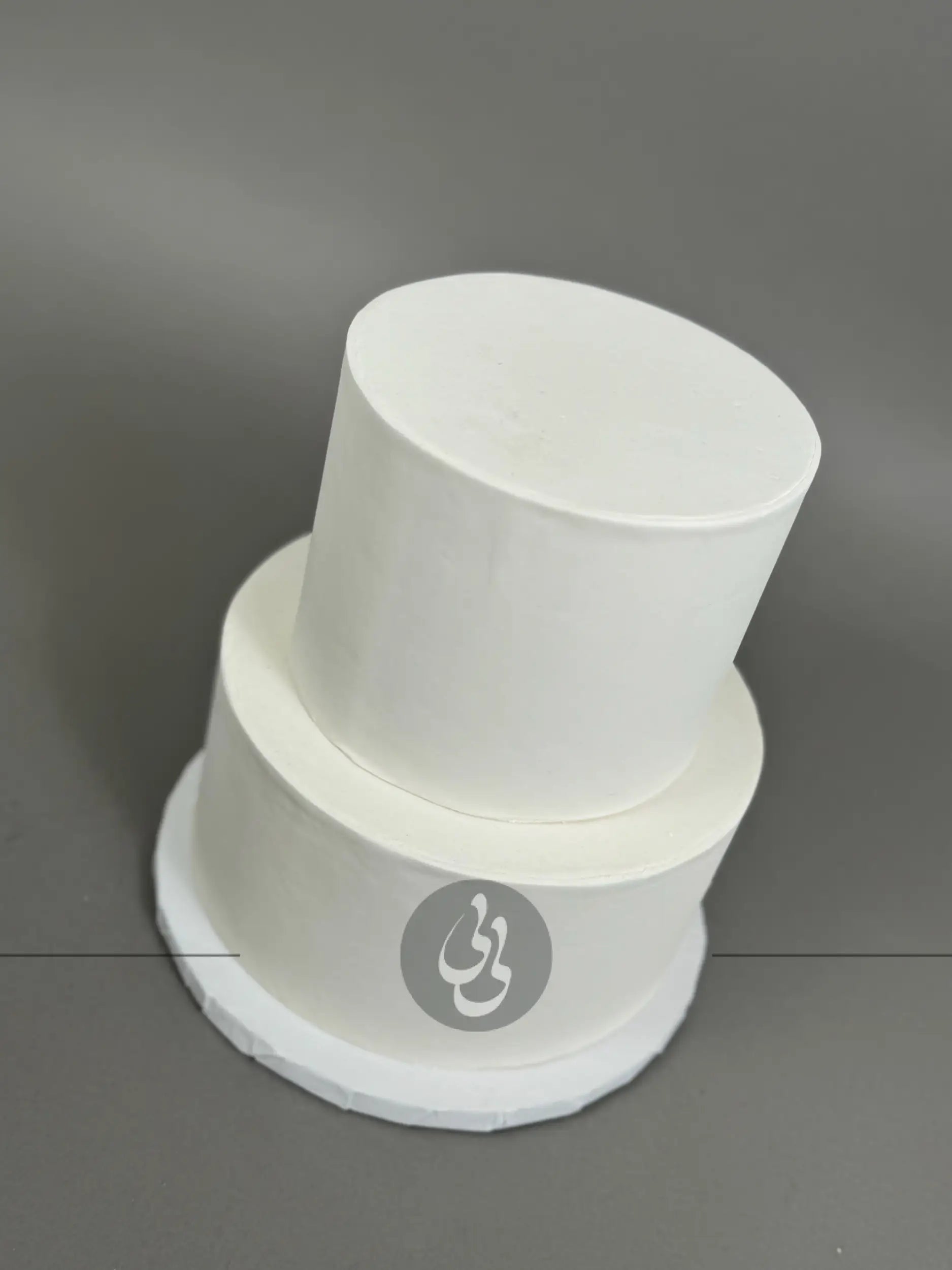 Undecorated sharp edge fondant - custom cake