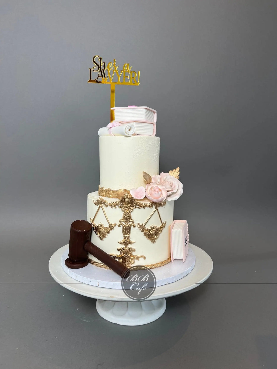 What like its hard? Buttercream law graduation cake - custom