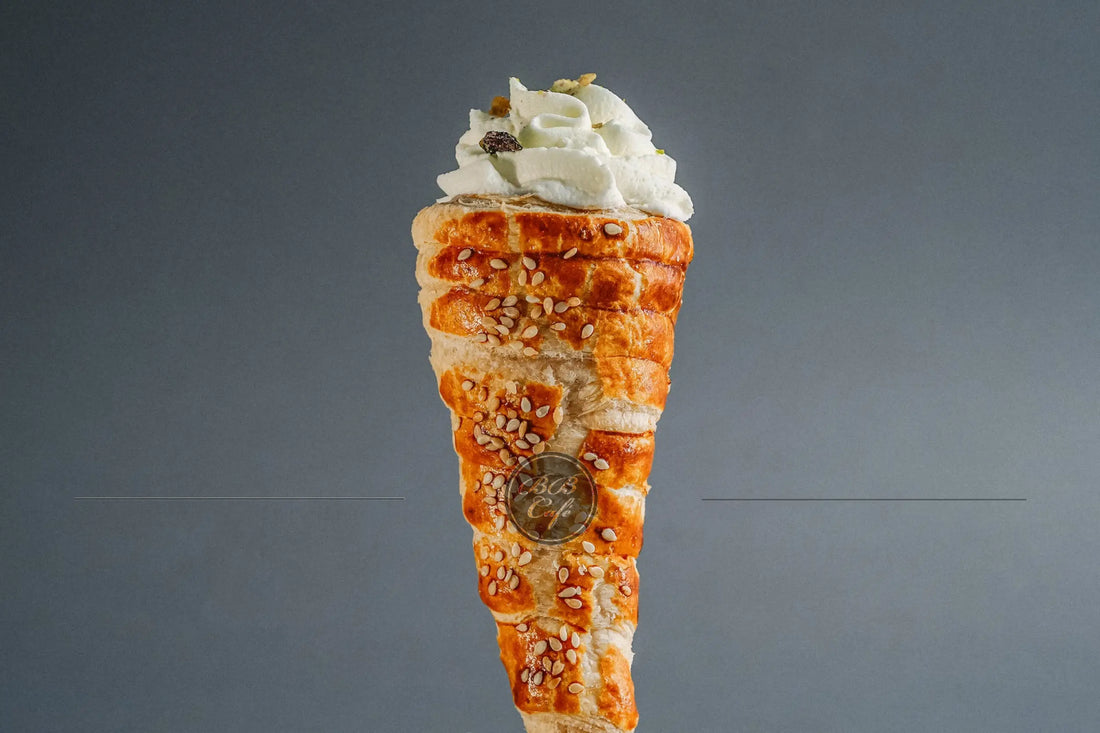 Whipped cream cone - pastry