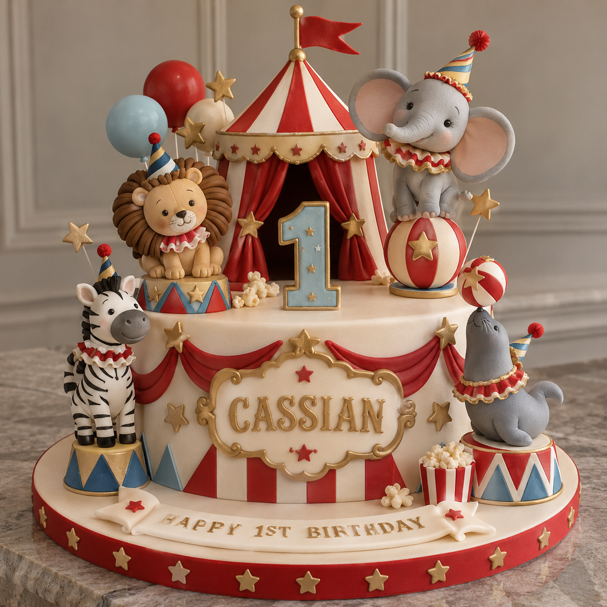 Come ONE, Come All Circus Cake