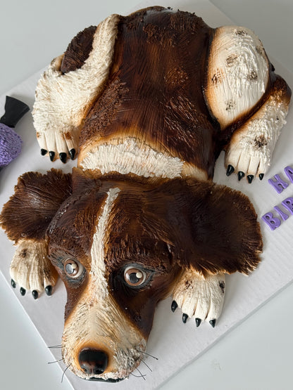 3D Animal - Dog Cake in Fondant